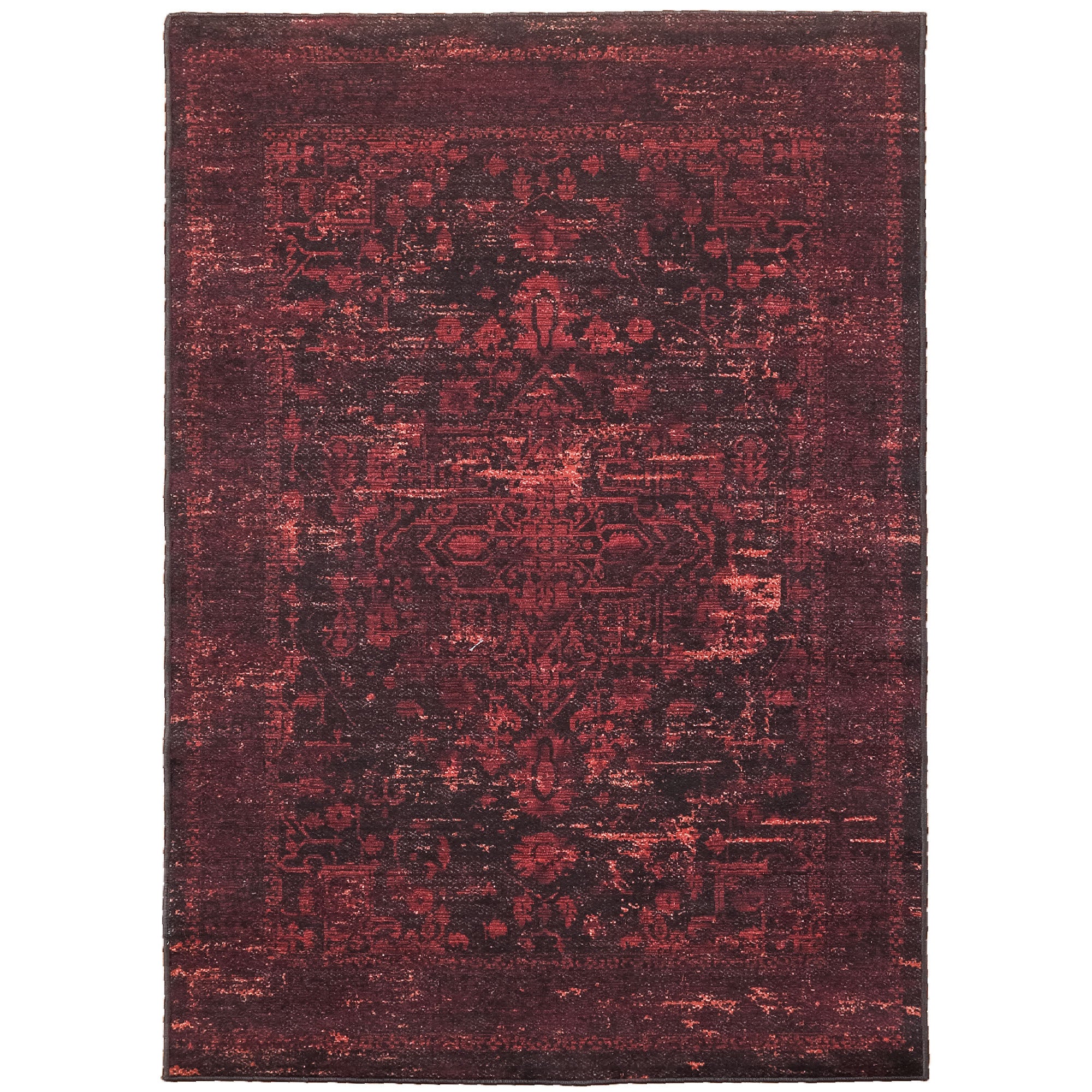 Washable carpet living room flat weave robust oriental design non-slip