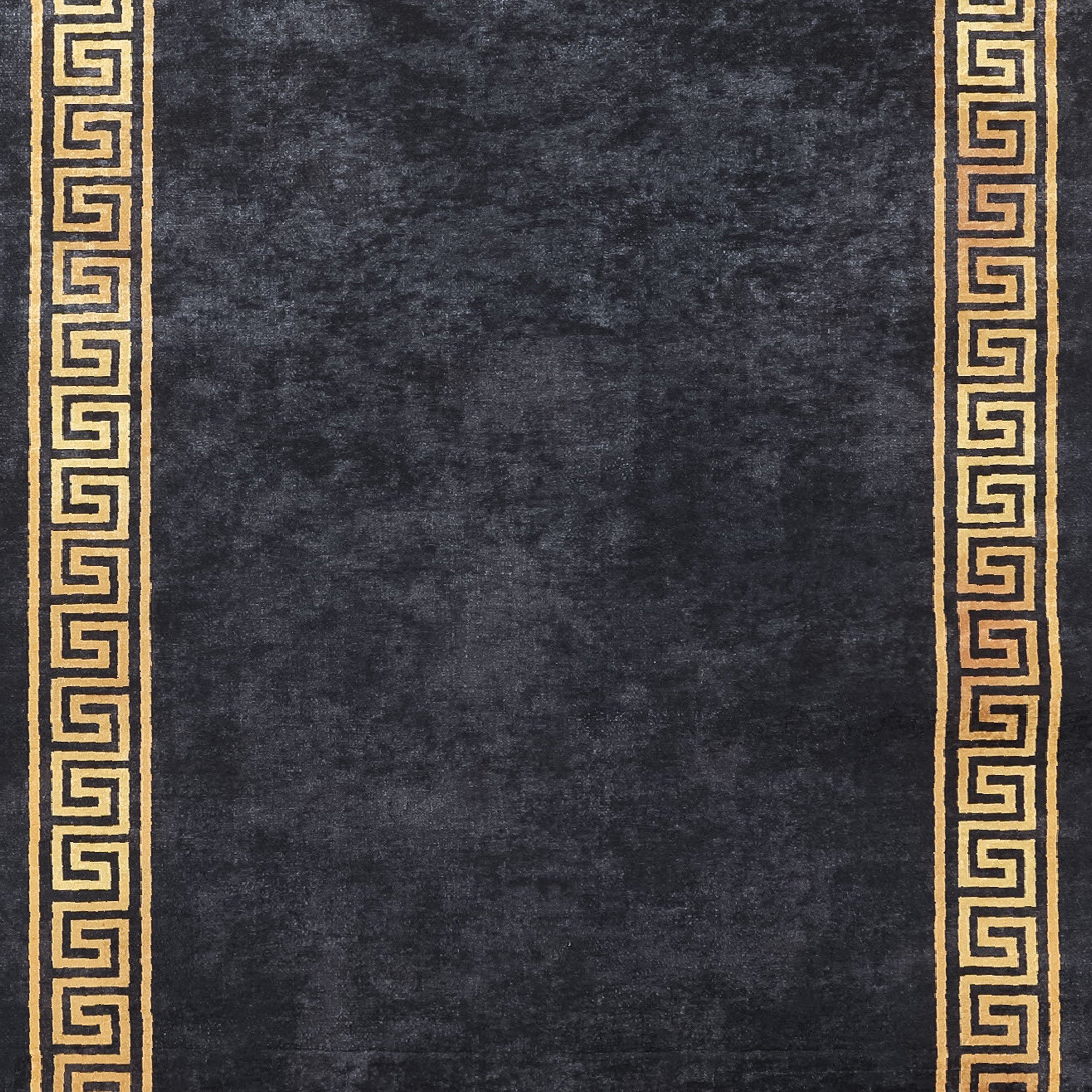 Washable carpet living room flat weave robust meander design non-slip
