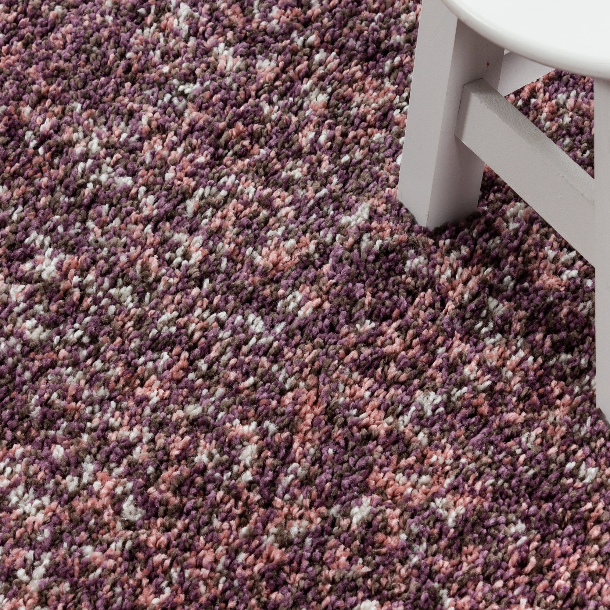 Hochflor Shaggy Teppich Meliert Design Teppich Vintage-Stil Teppich Wohnzimmer