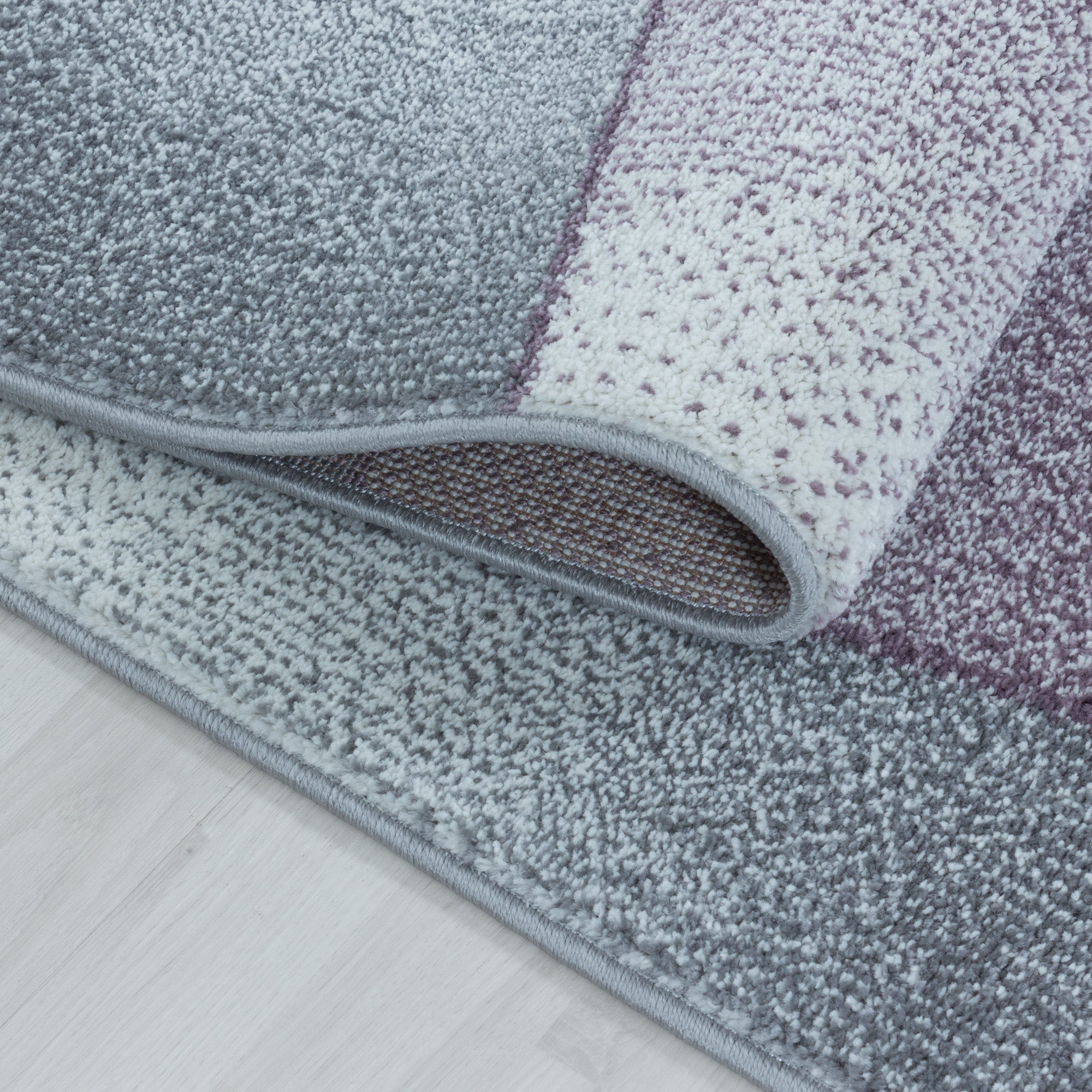 Modern designer short pile rug for living room, abstract design, robust, easy to care for