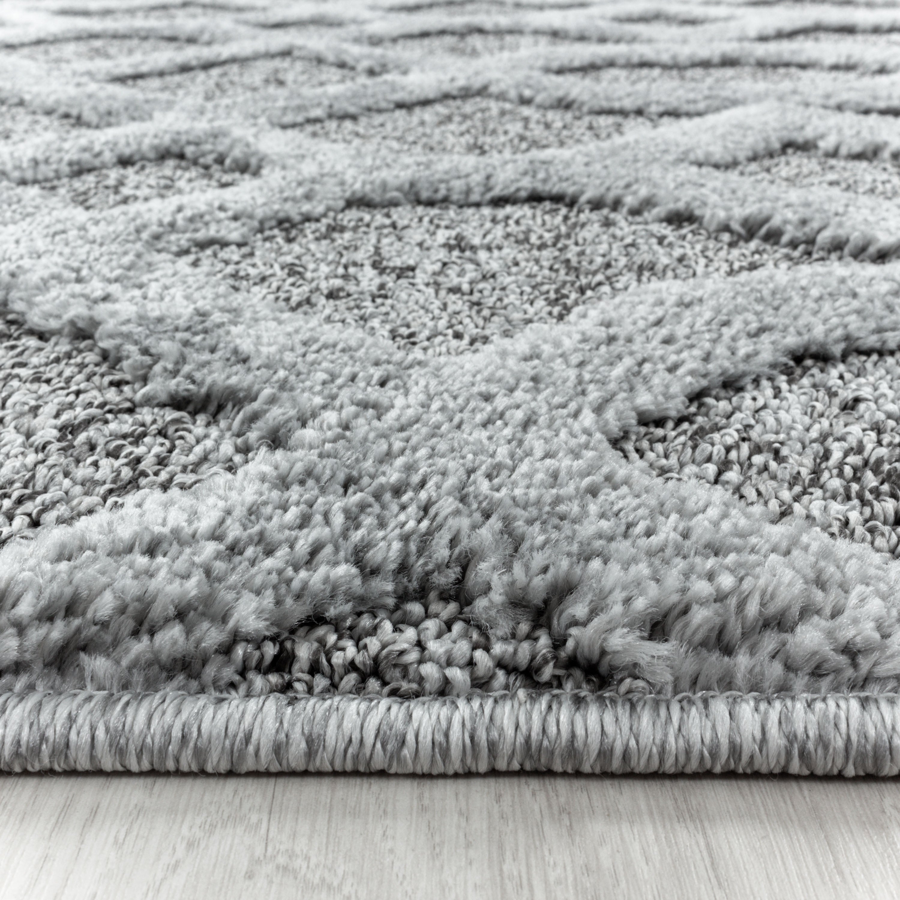 Carpet Living Room Geometric Design Soft High-Low Effect Scandinavian Style