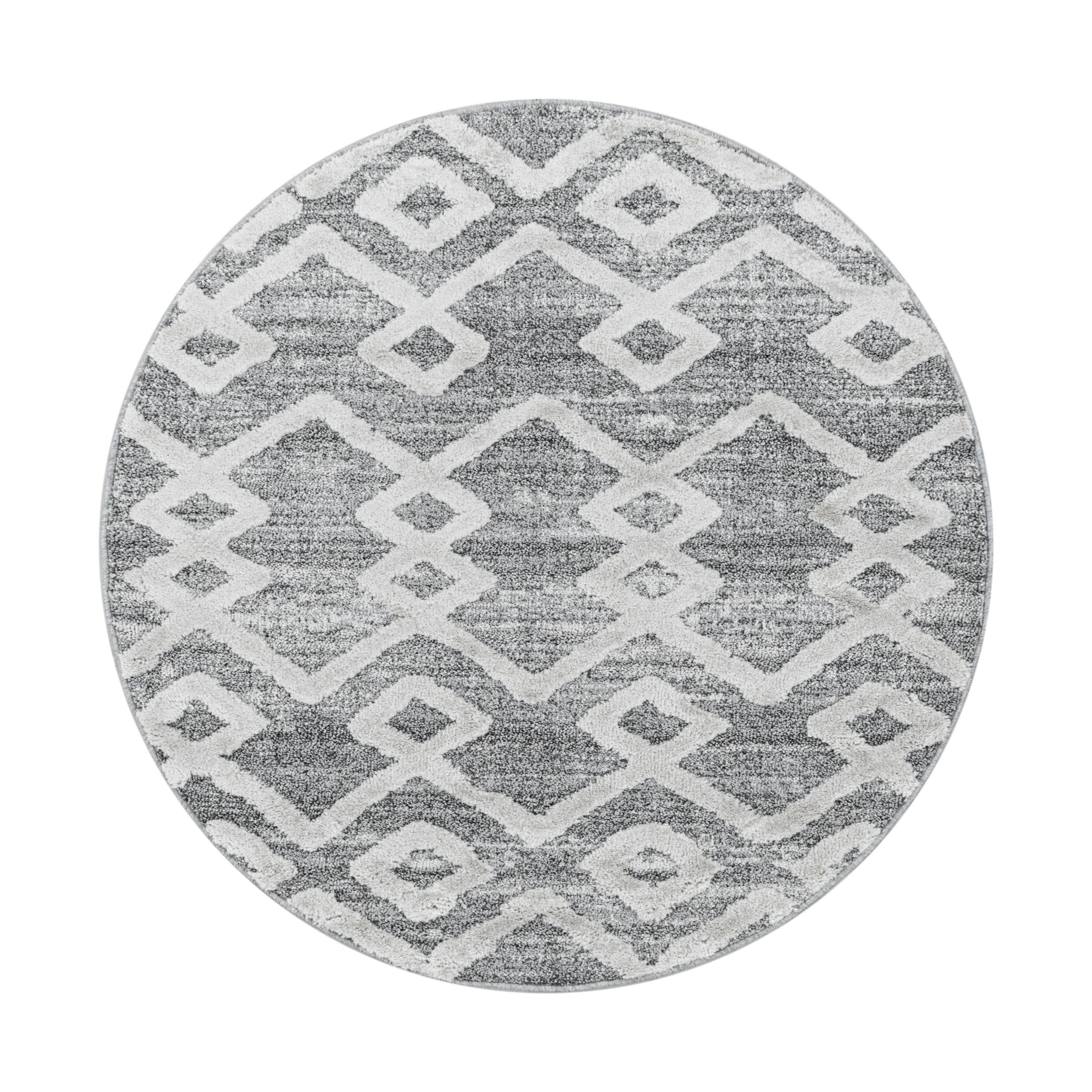 Carpet living room boho design high-low effect 3D look Scandinavian style