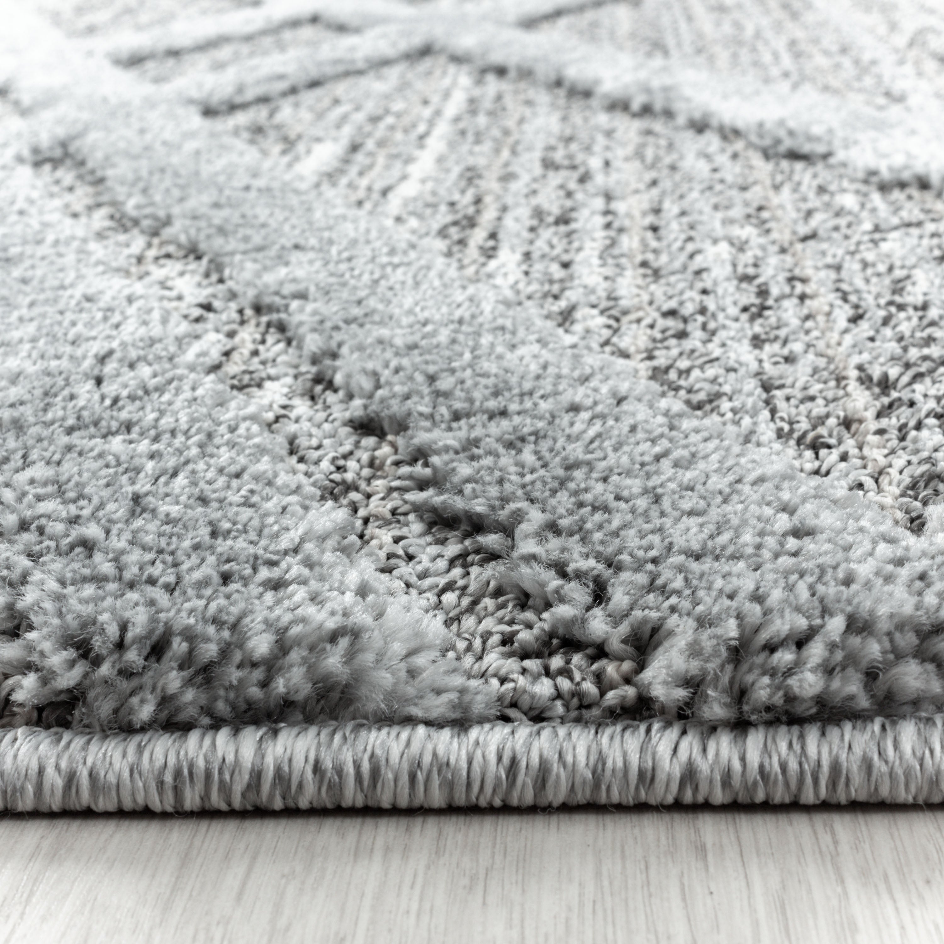 Carpet living room boho design high-low effect 3D look Scandinavian style