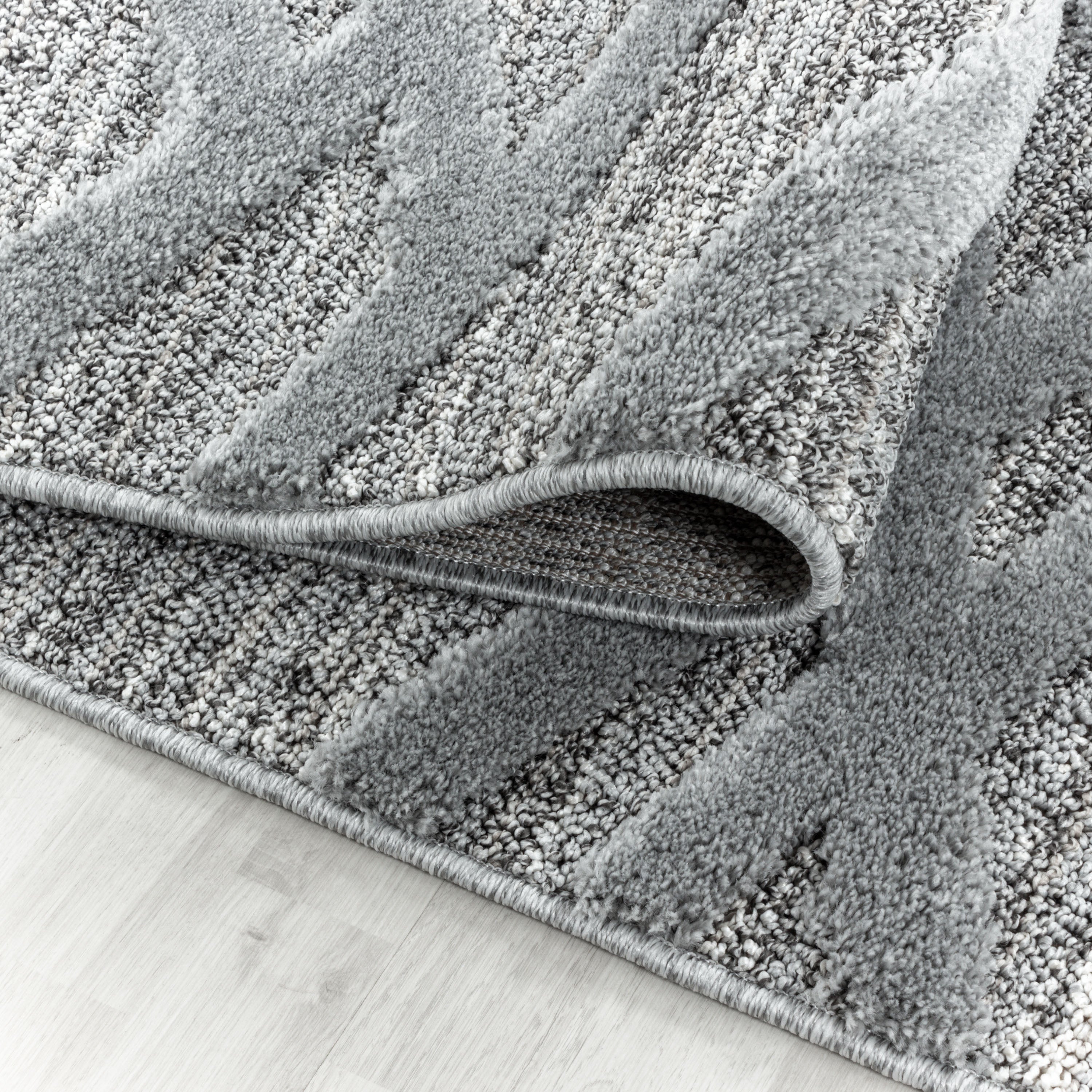 Carpet living room boho design high-low effect 3D look Scandinavian style