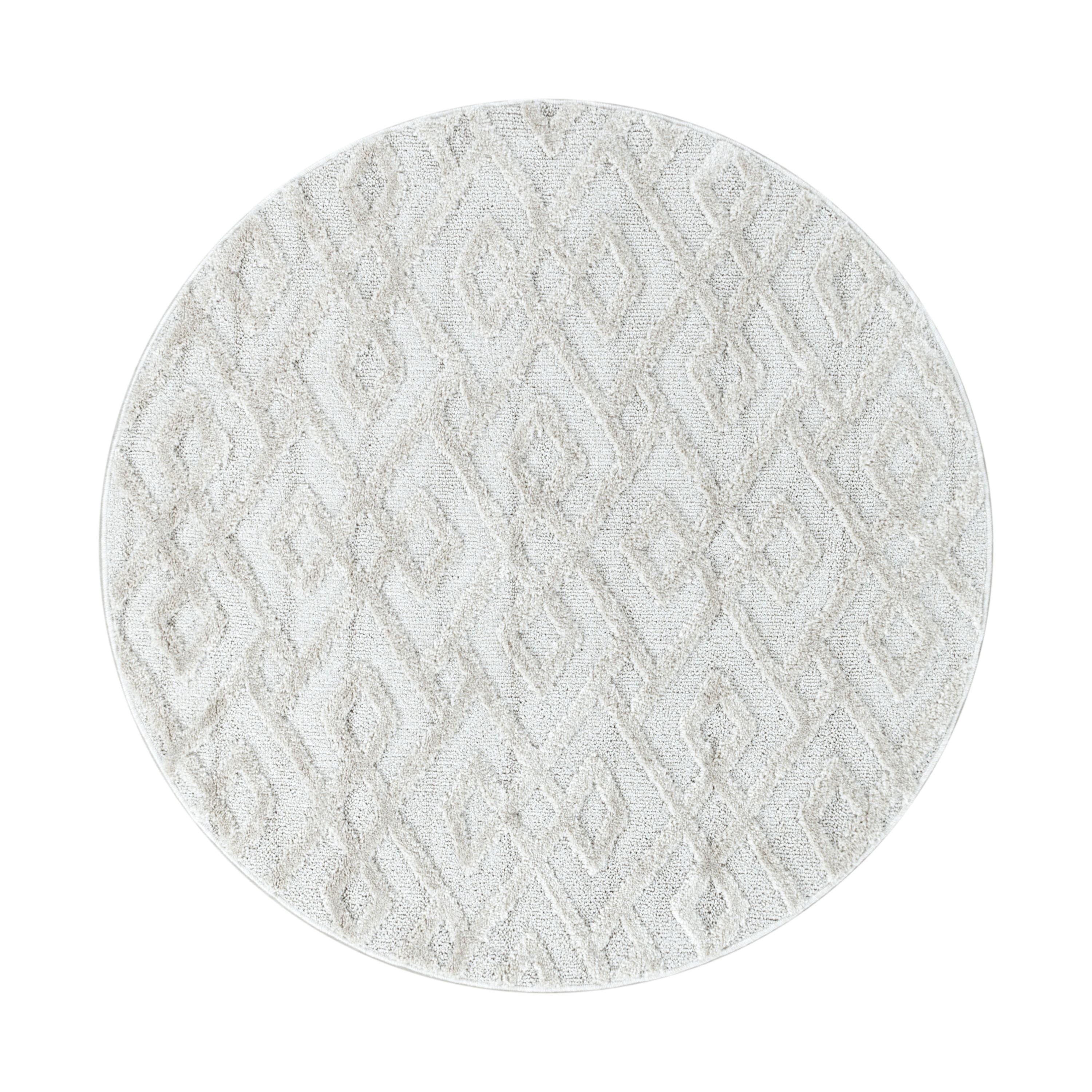 Tapis Salon Design Géométrique Doux Effet Haut-Bas Style Scandinave