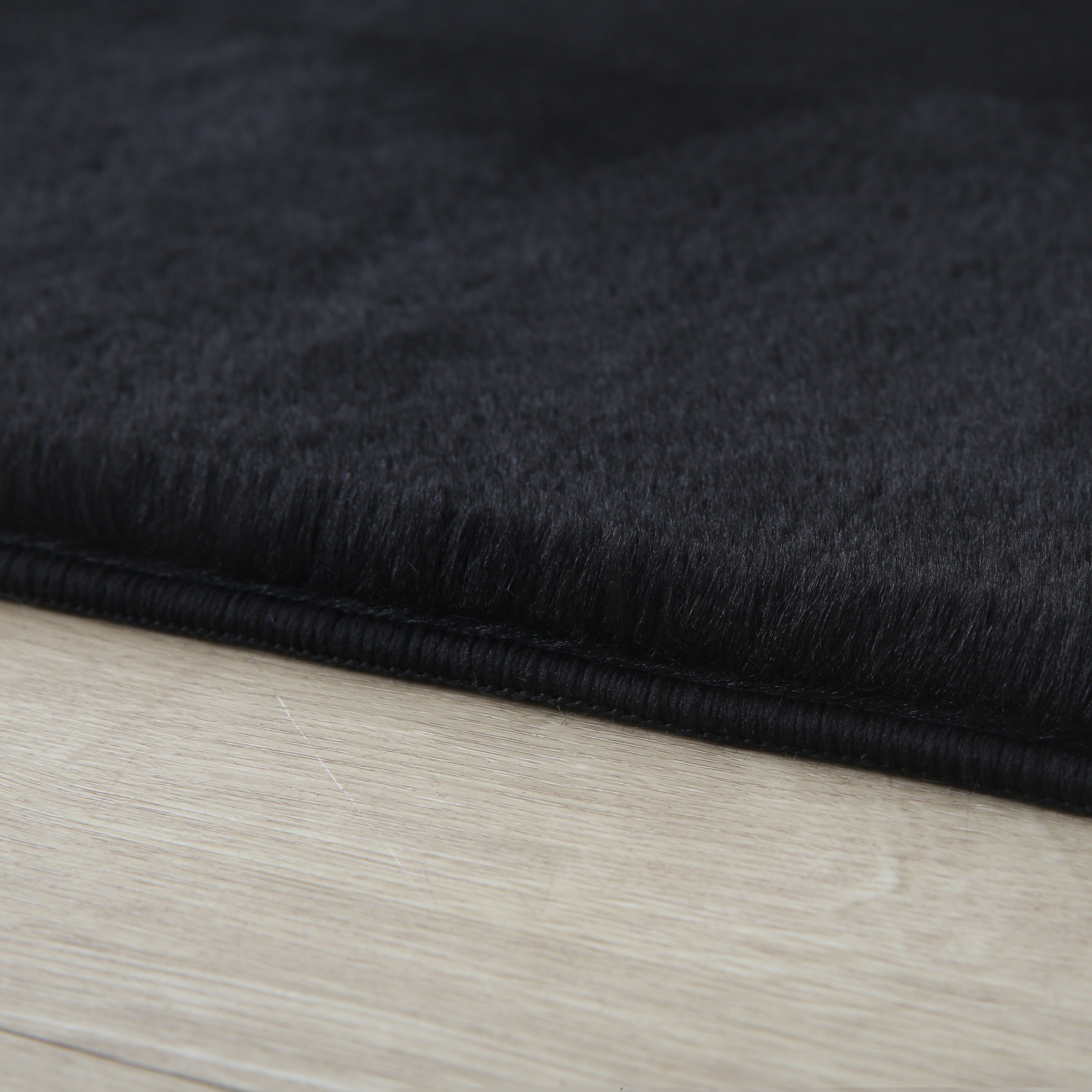 Tapis pour salon, uni, imitation fourrure, moelleux, doux, câlin tons pastel