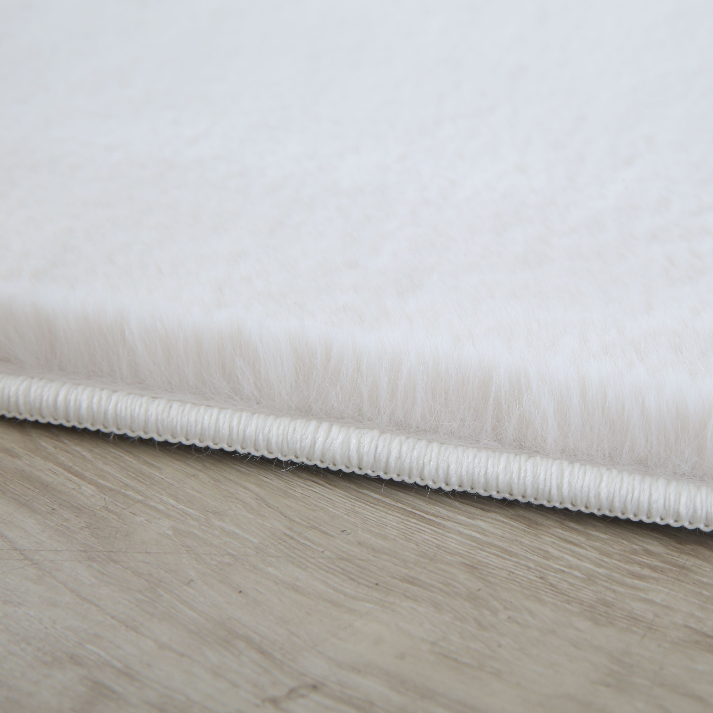 Tapis pour salon, uni, imitation fourrure, moelleux, doux, câlin tons pastel