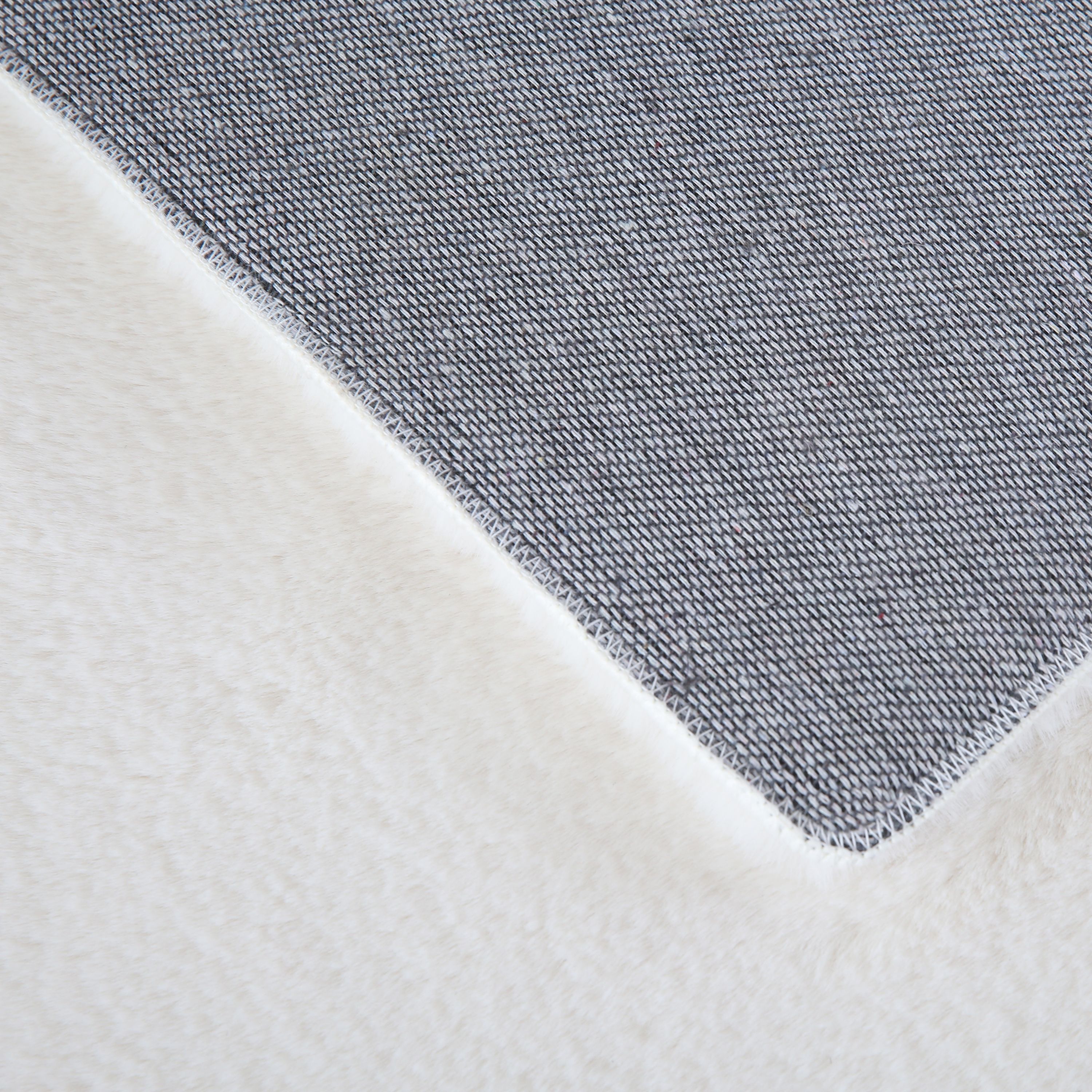 Tapis pour salon, uni, imitation fourrure, moelleux, doux, câlin tons pastel