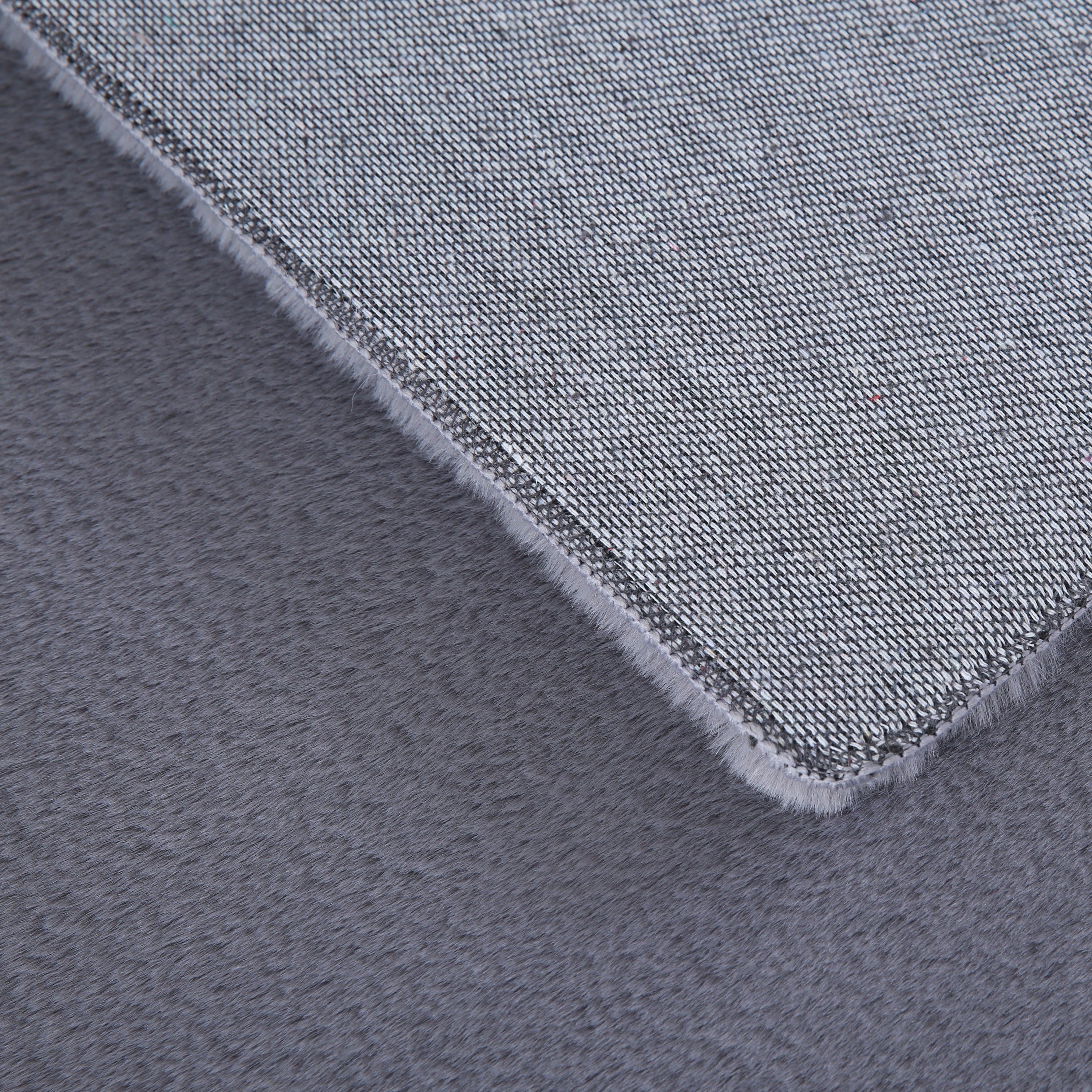 Tapis pour salon, uni, imitation fourrure, moelleux, doux, câlin tons pastel
