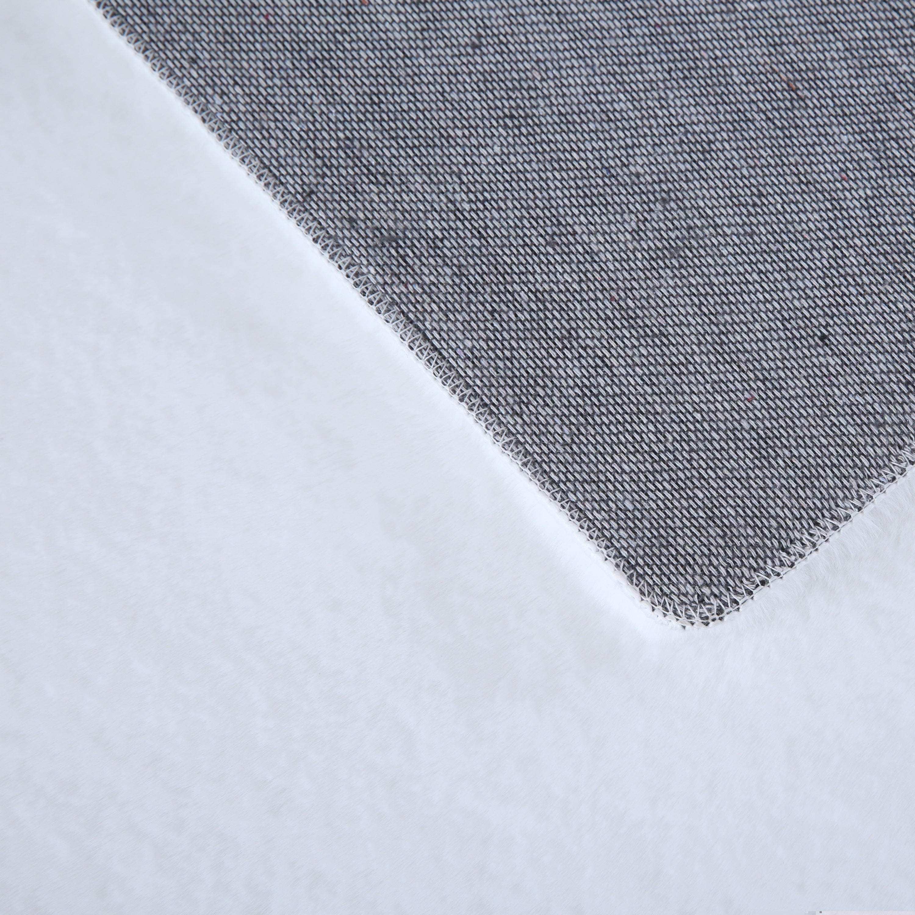 Tapis pour salon, uni, imitation fourrure, moelleux, doux, câlin tons pastel