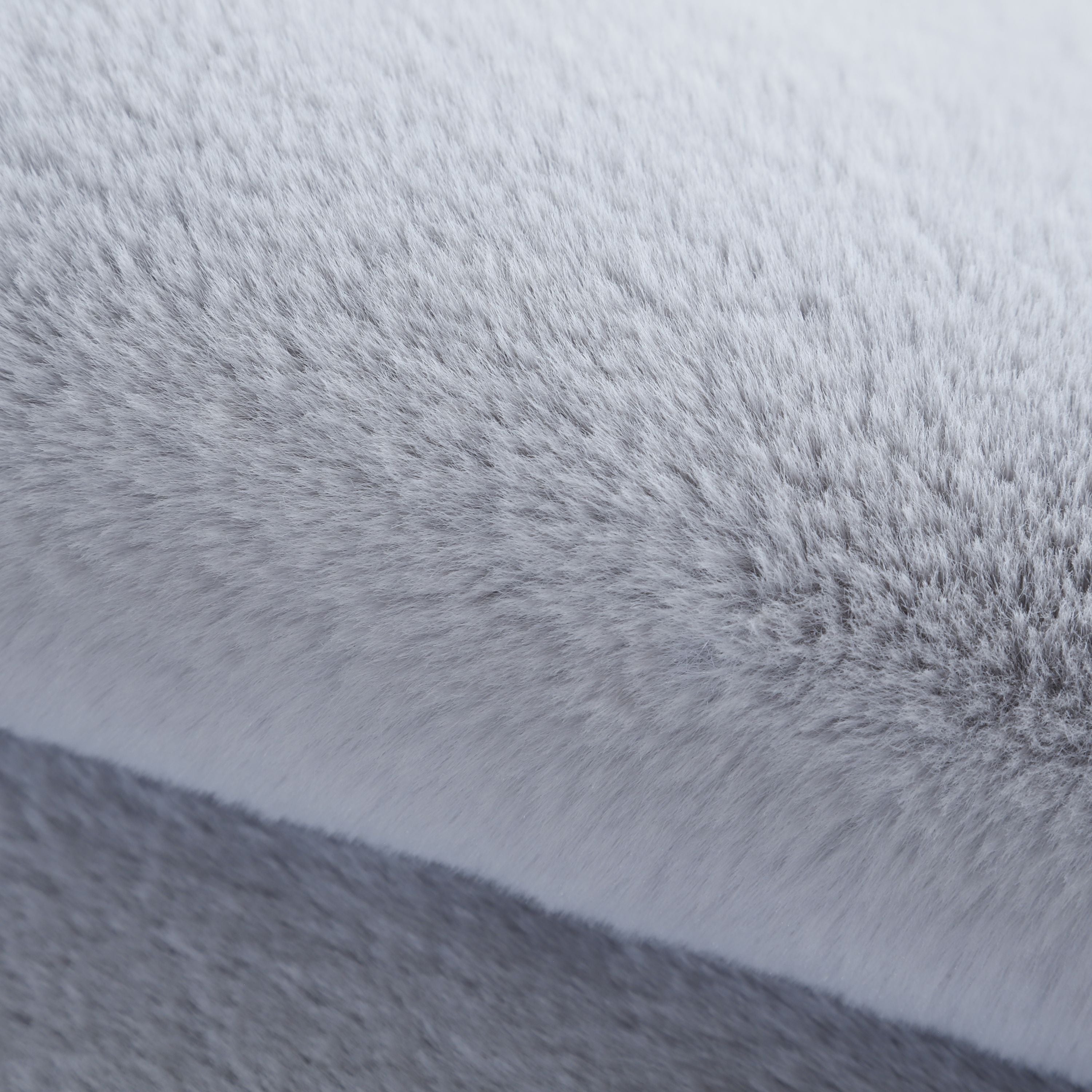 Rug plush plain cloud shape faux fur children's room super soft fur look