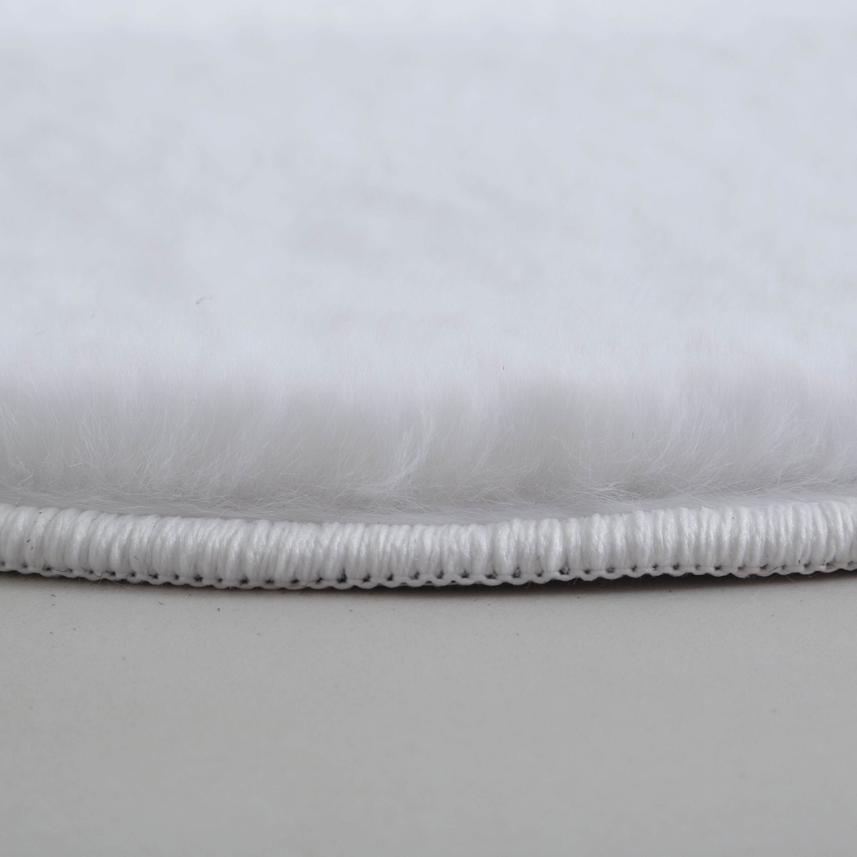 Rug plush plain cloud shape faux fur children's room super soft fur look