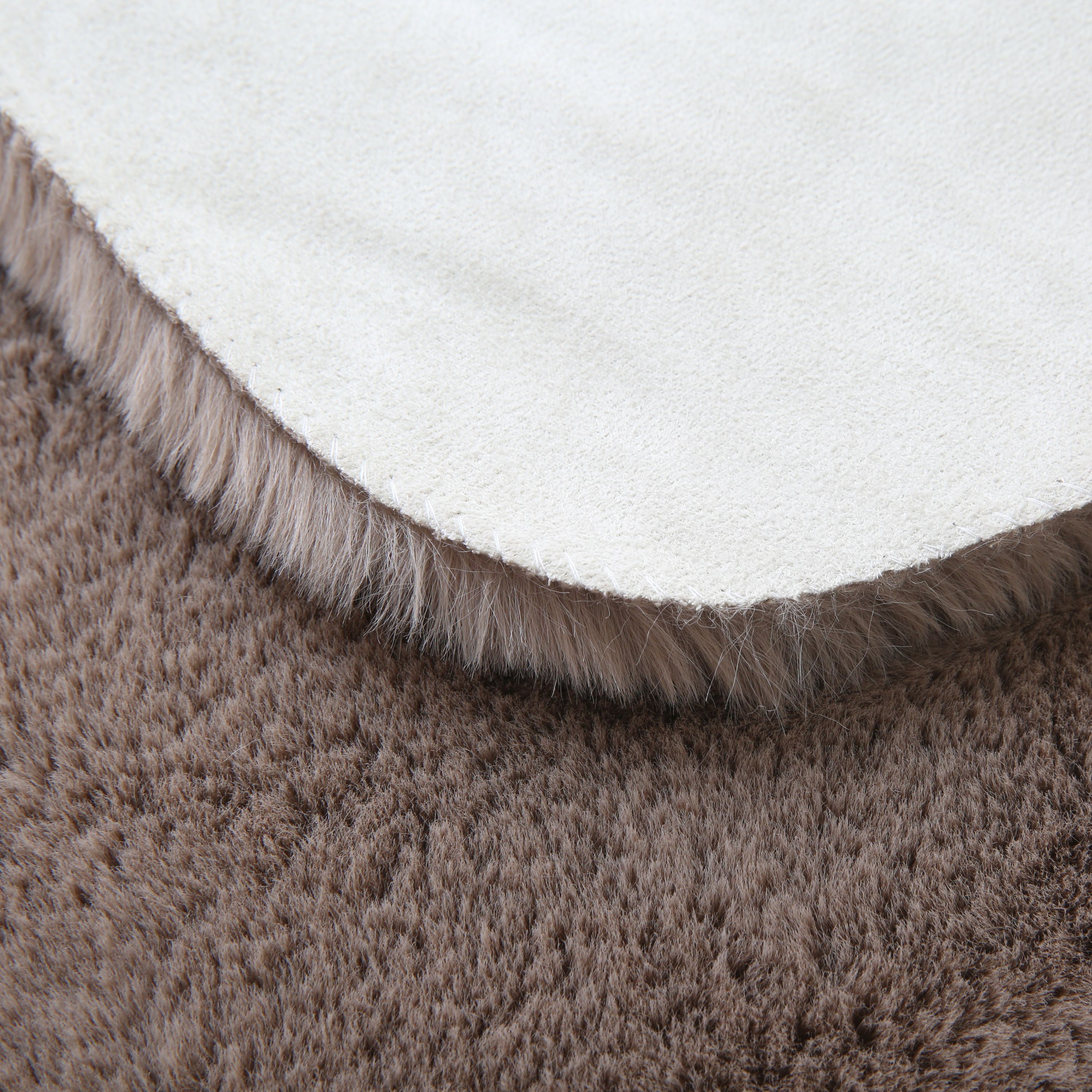 Rug Plush Plain Dino Shape Faux Fur Children's Room Super Soft Fur Look