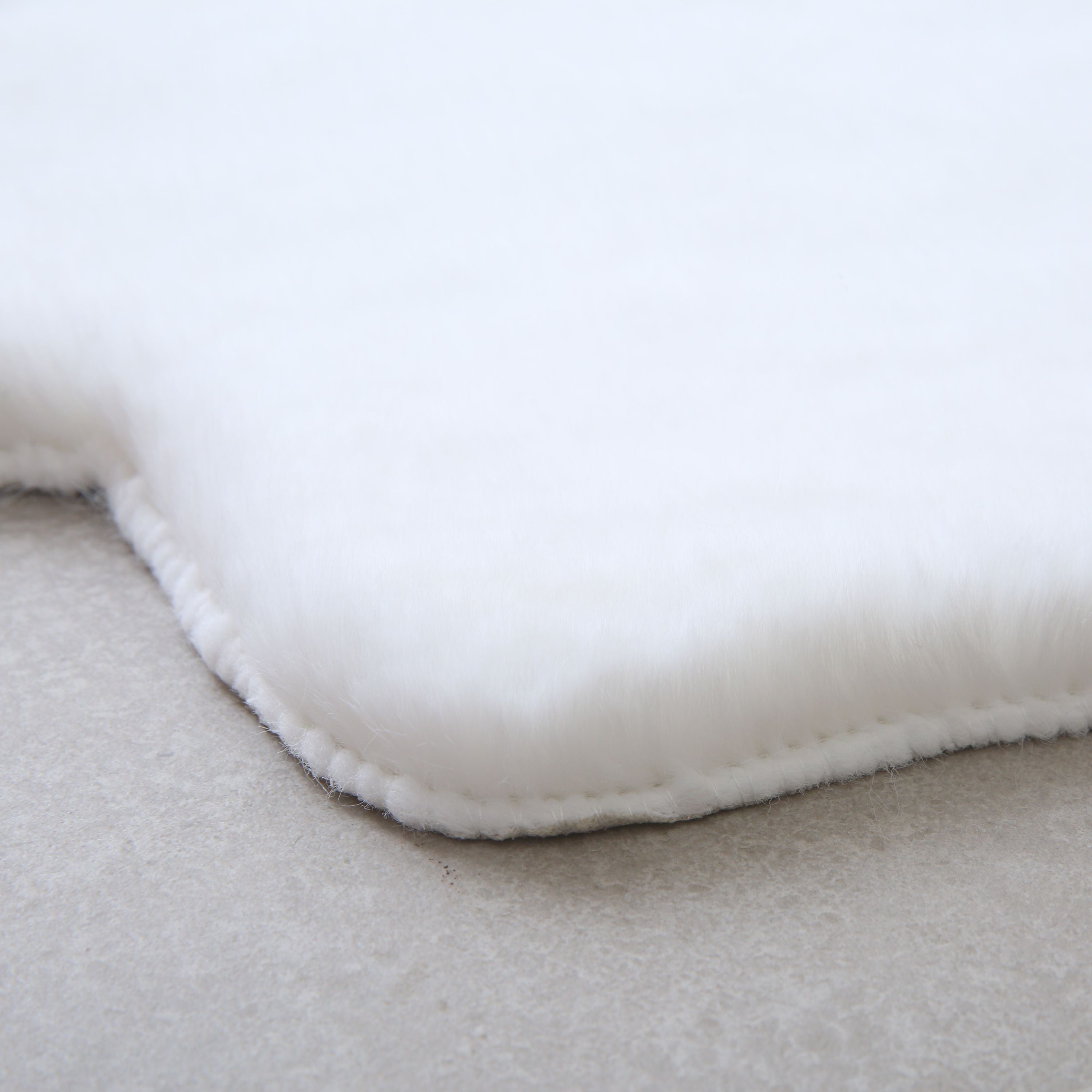 Rug Plush Plain Dino Shape Faux Fur Children's Room Super Soft Fur Look
