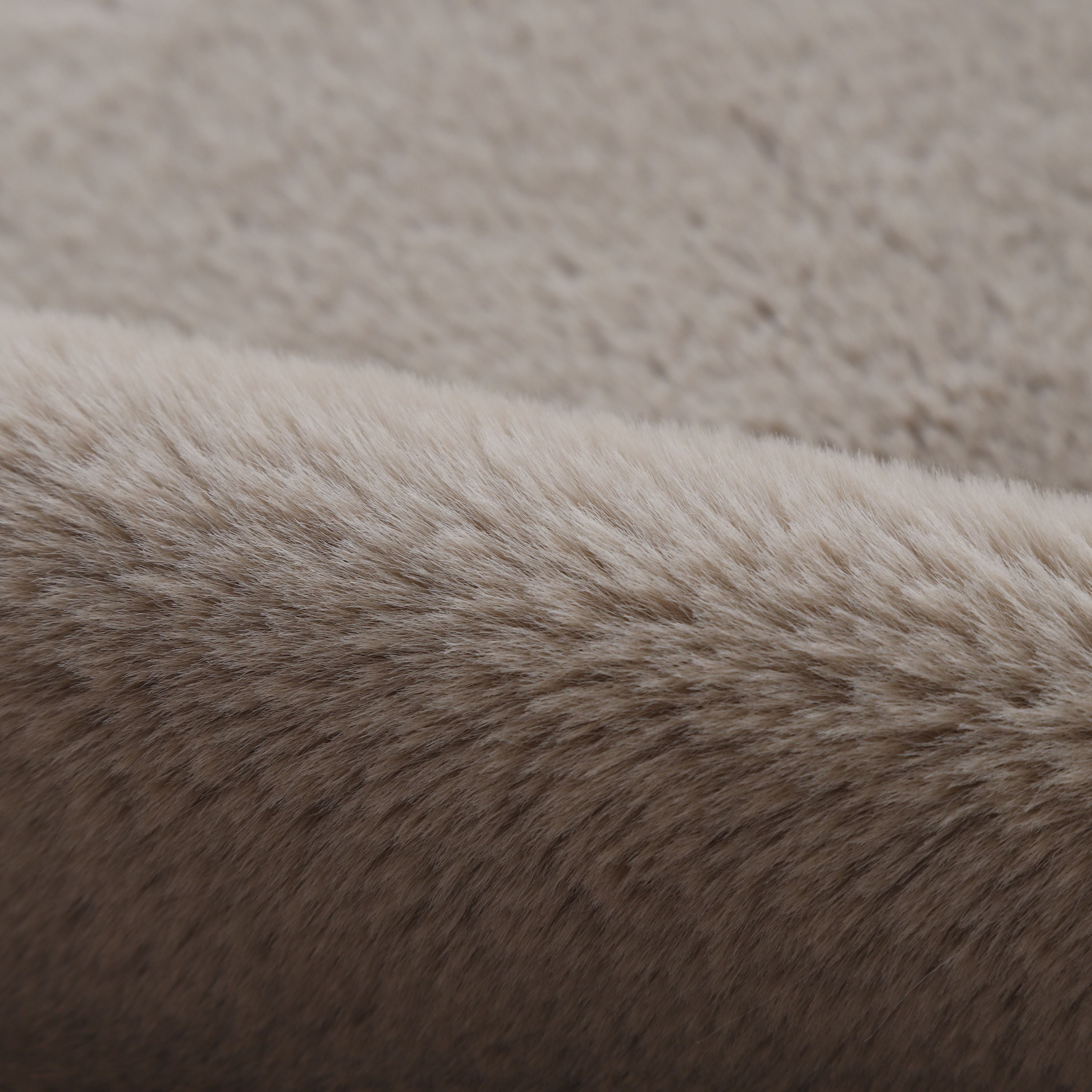 Rug plush plain sheepskin shape faux fur rug bedroom fur look