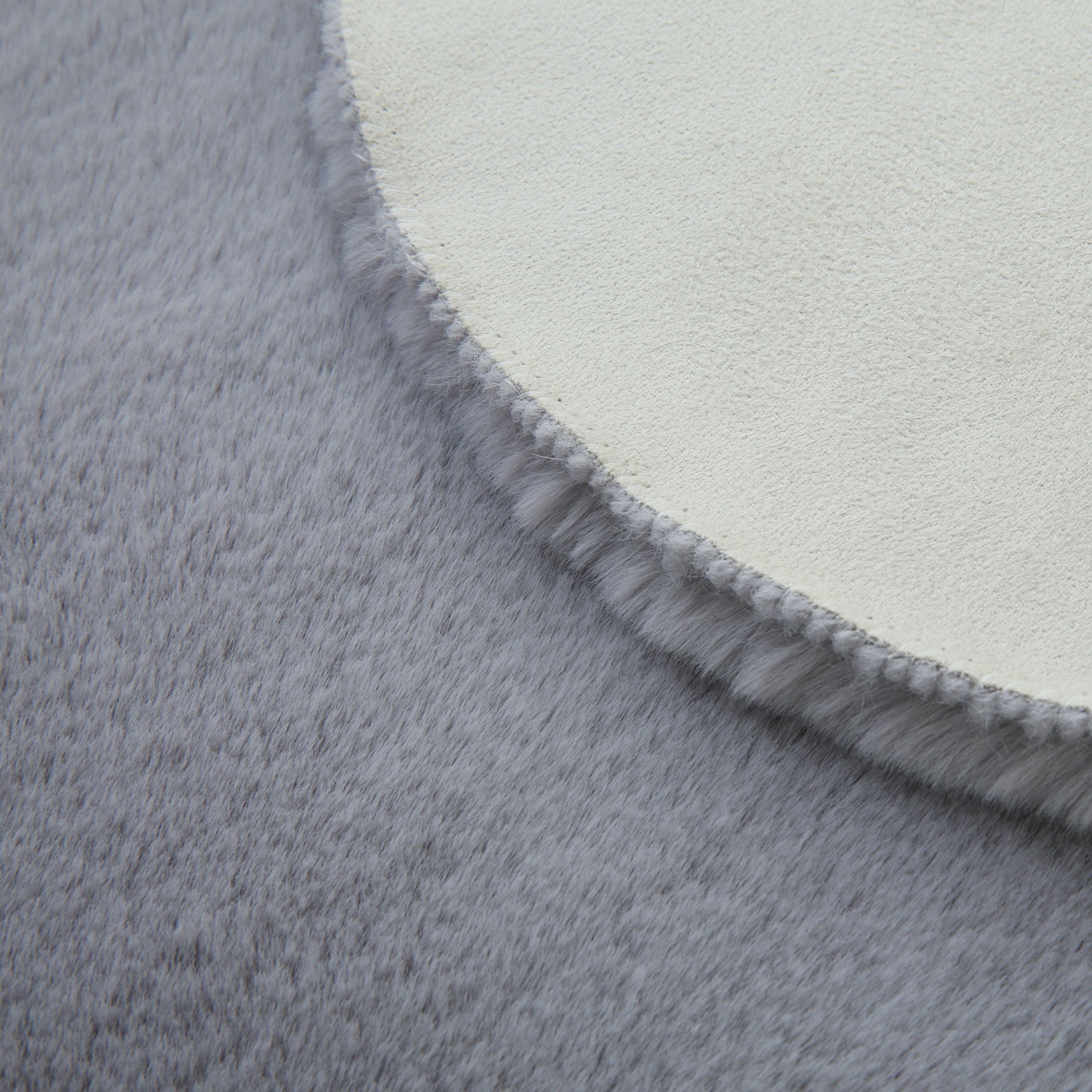 Rug plush plain sheepskin shape faux fur rug bedroom fur look