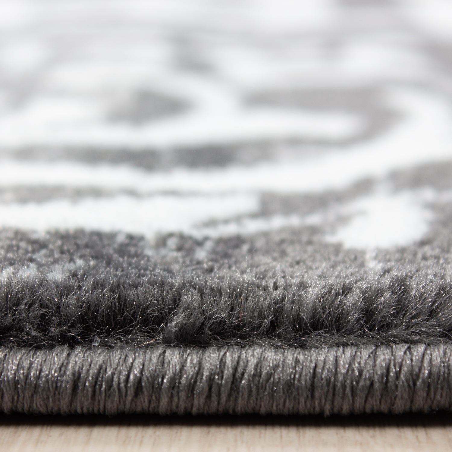 Tapis moderne à poils courts, design méandre pour salon et chambre à coucher, facile à entretenir