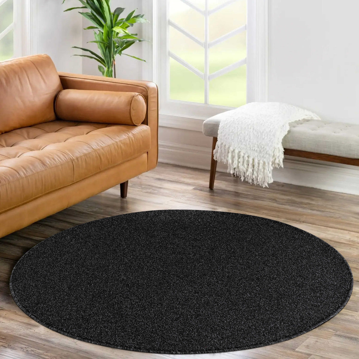 Carpettex Kurzflor Teppich Einfarbig Modern Pflegeleicht
