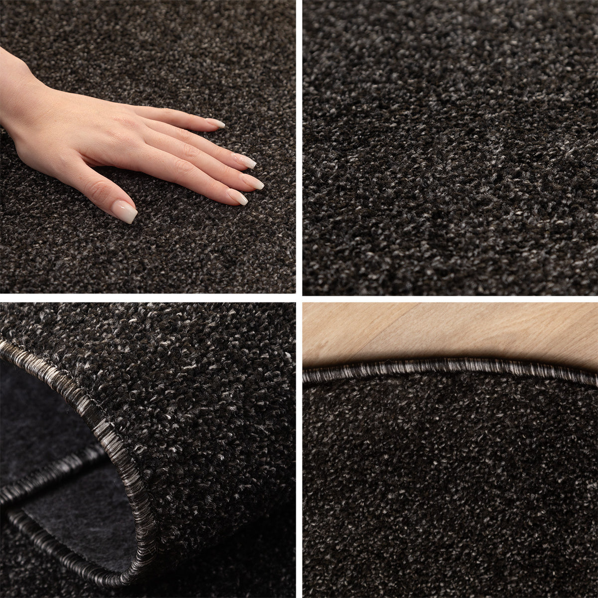 Carpettex Kurzflor Teppich Einfarbig Modern Pflegeleicht