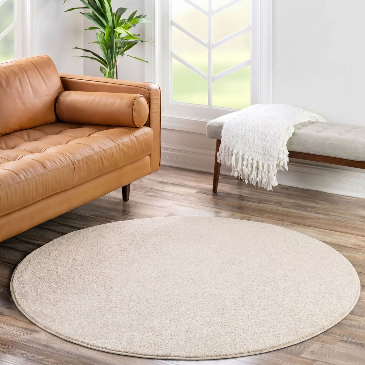 Carpettex Kurzflor Teppich Einfarbig Modern Pflegeleicht