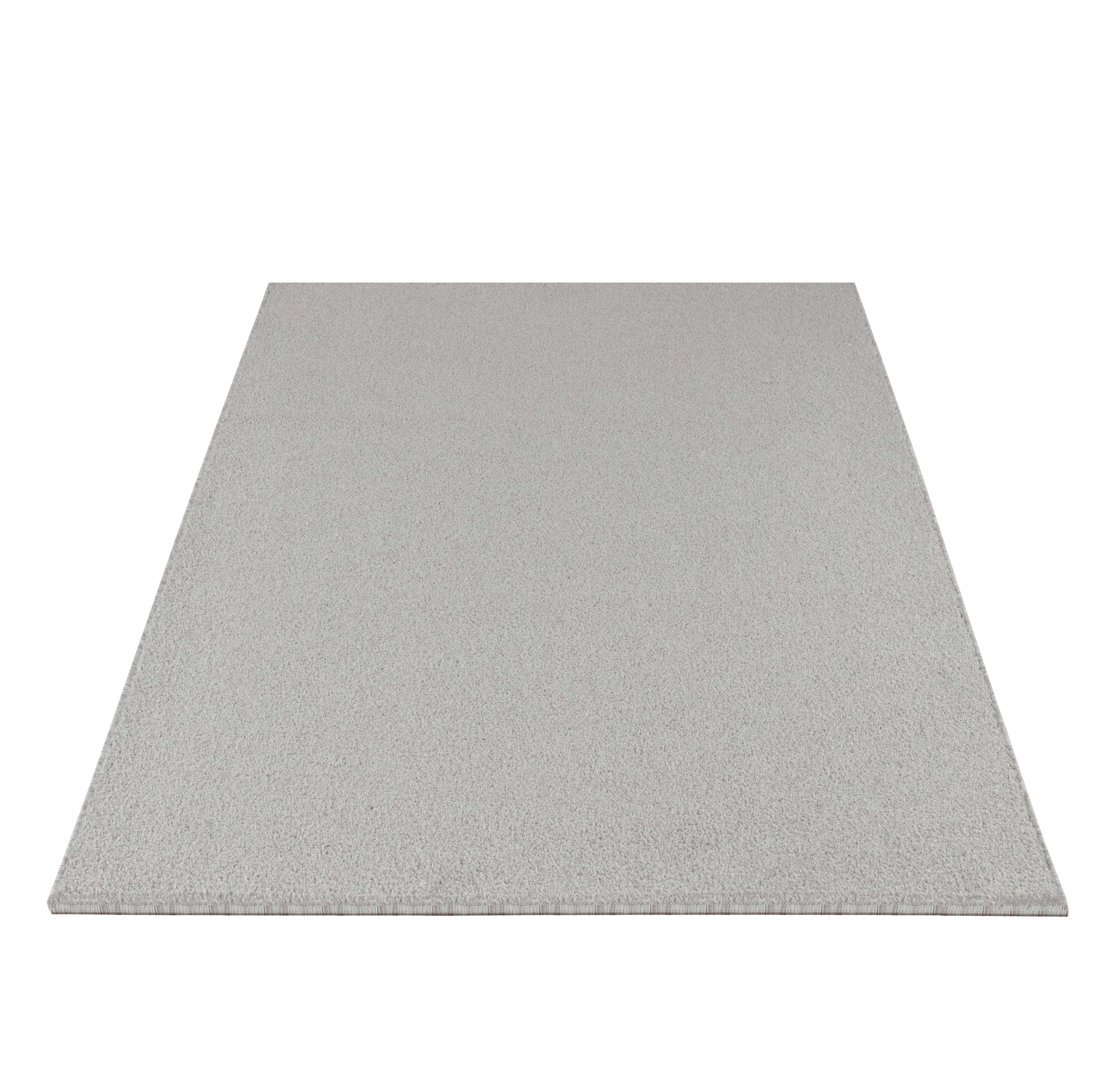 Tapis uni pour salon, chambre, cuisine, à poils courts, doux, couleur crème
