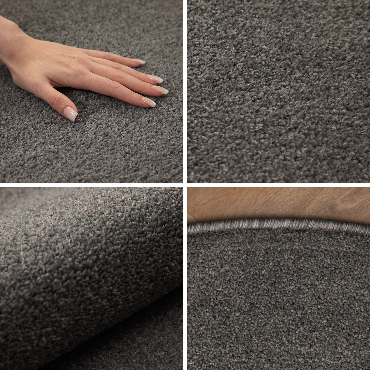 Carpettex Kurzflor Teppich Einfarbig Modern Pflegeleicht