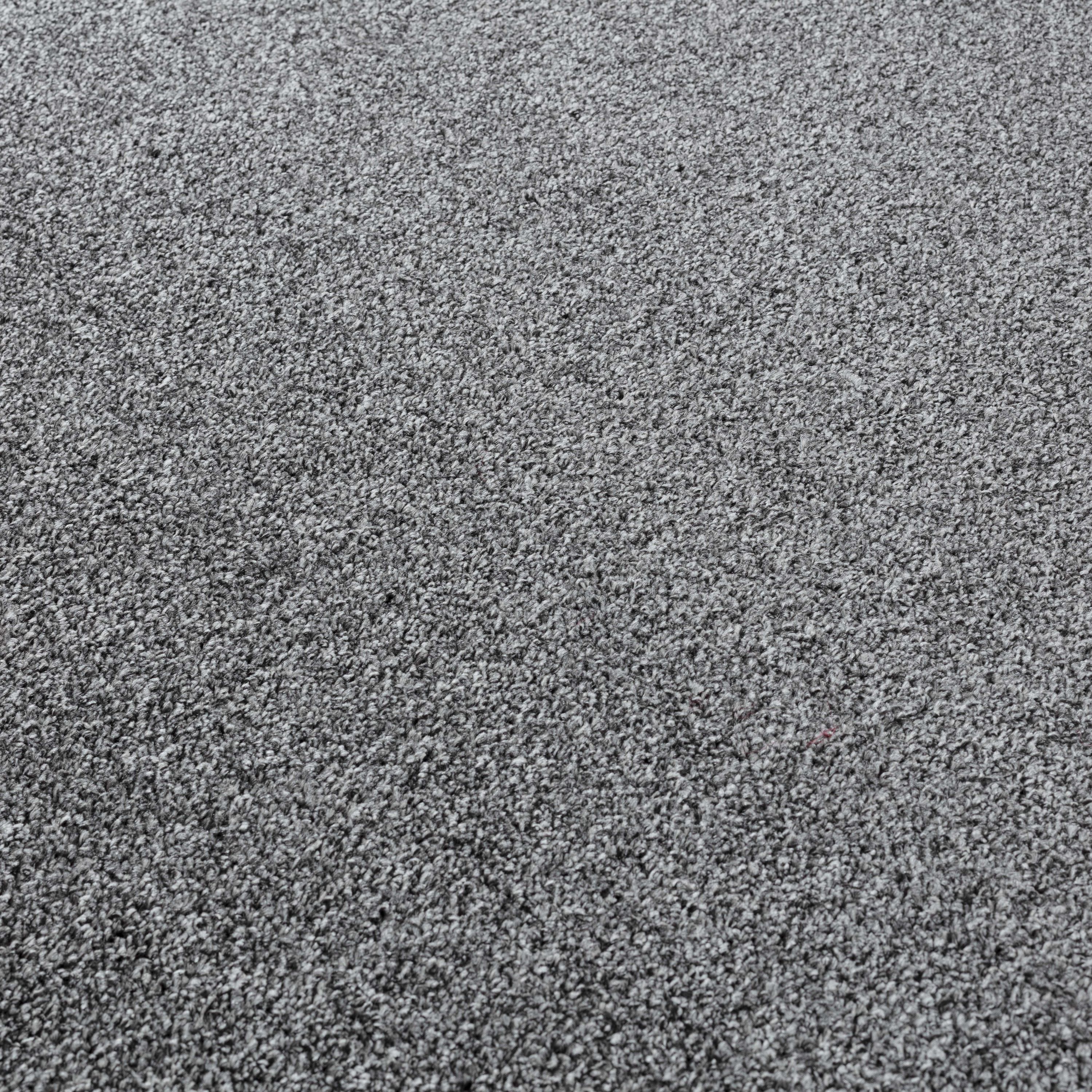 Solid color rug for living room, bedroom, kitchen, short pile, soft, grey
