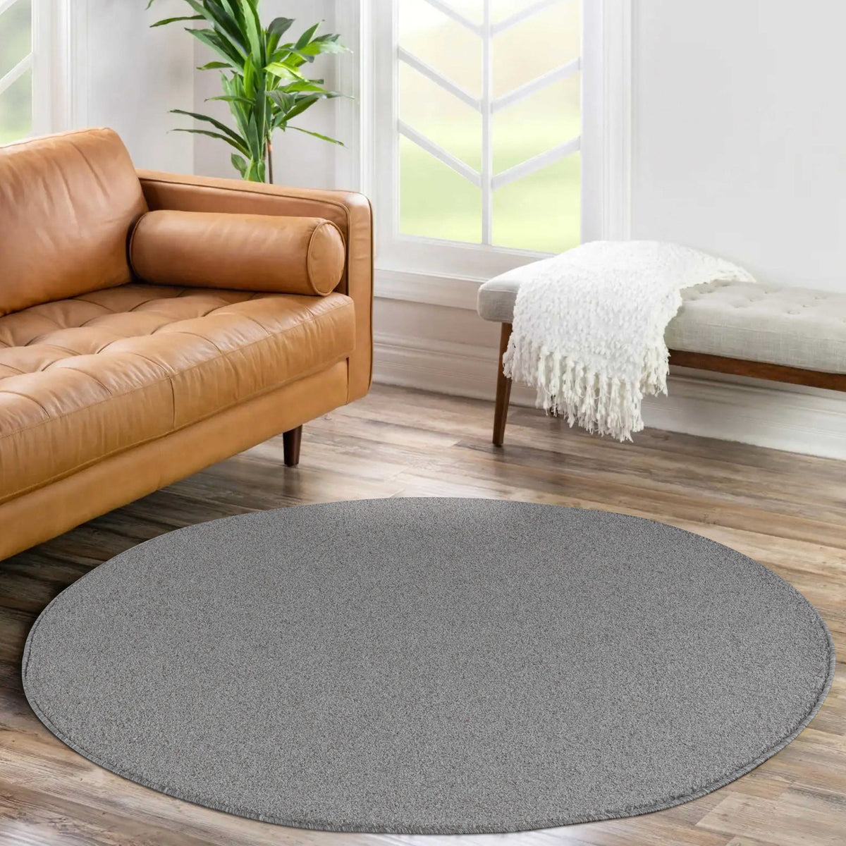 Carpettex Kurzflor Teppich Einfarbig Modern Pflegeleicht