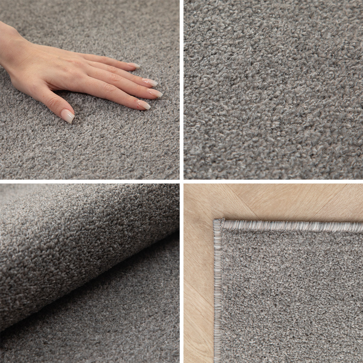 Carpettex Kurzflor Teppich Einfarbig Modern Pflegeleicht