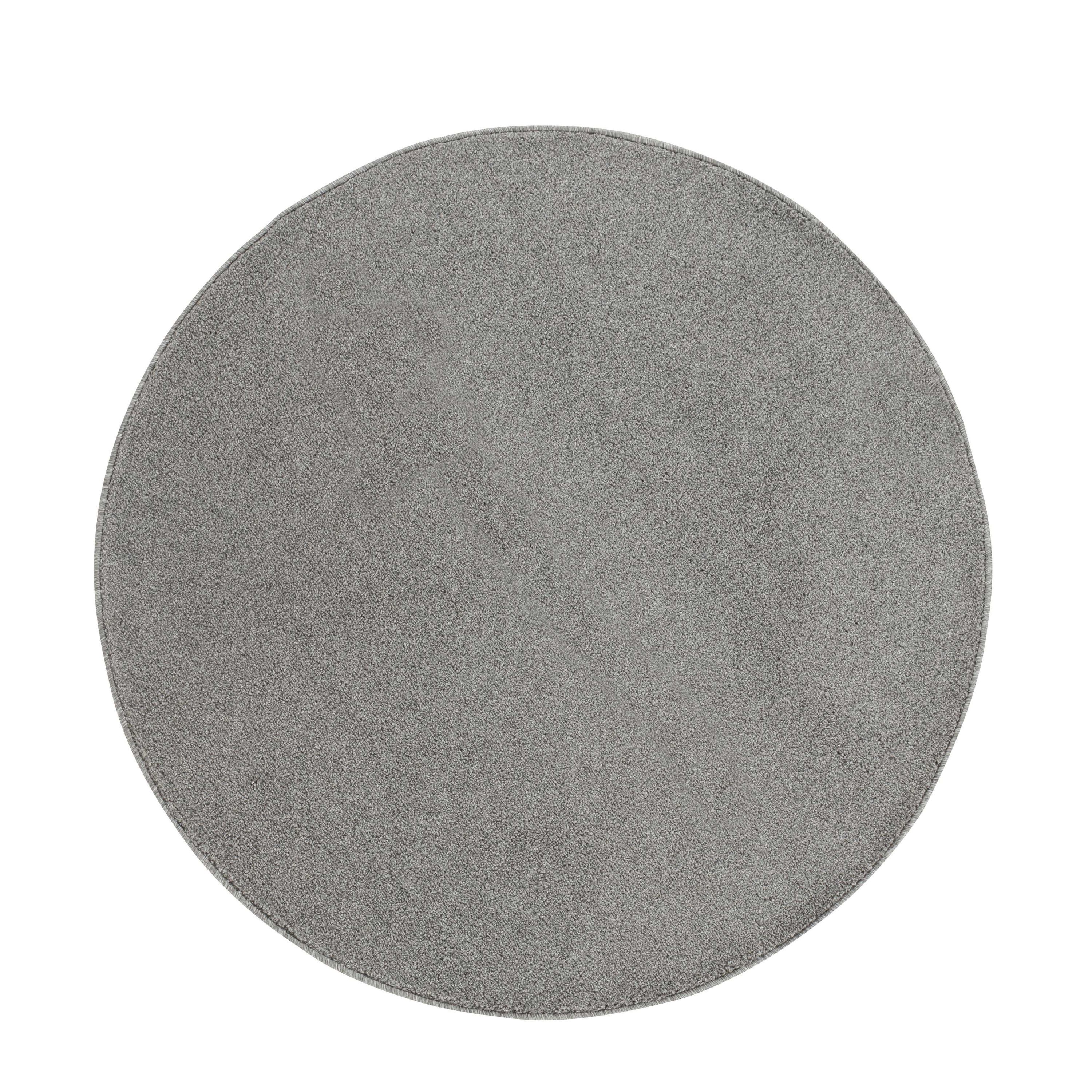 Solid color rug for living room, bedroom, kitchen, short pile, light grey
