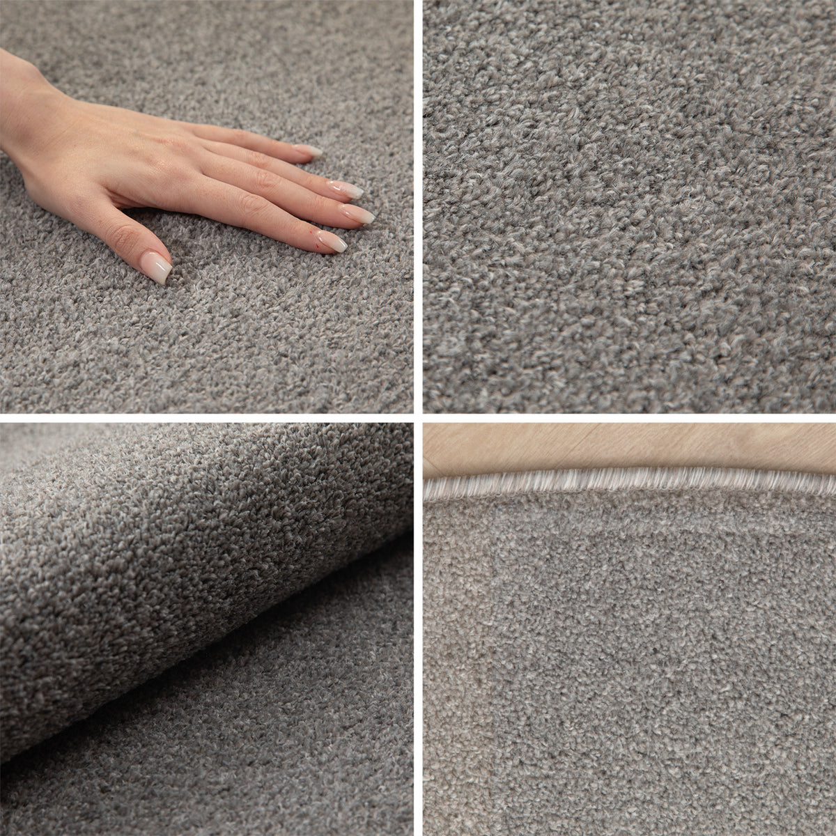 Carpettex Kurzflor Teppich Einfarbig Modern Pflegeleicht