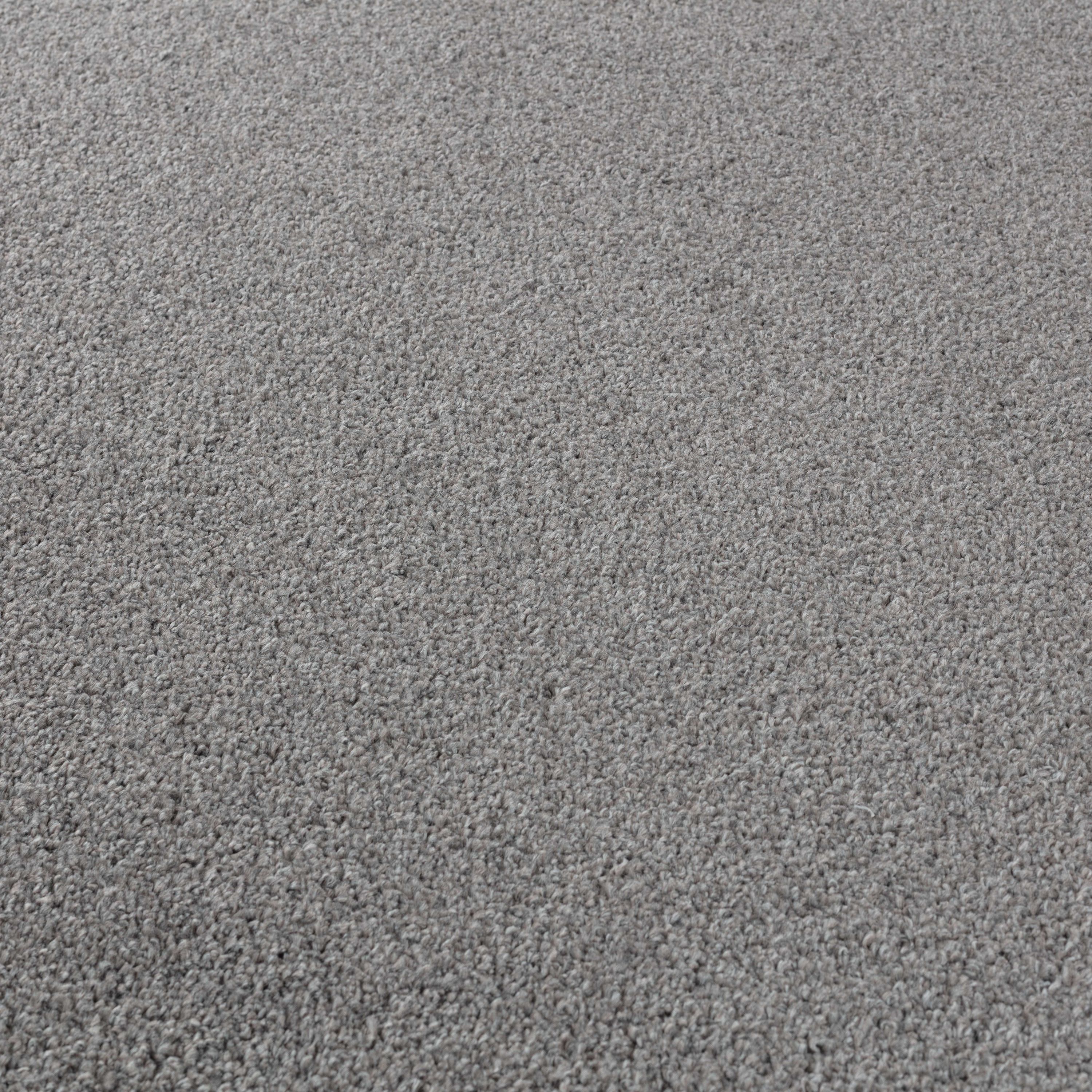 Solid color rug for living room, bedroom, kitchen, short pile, light grey