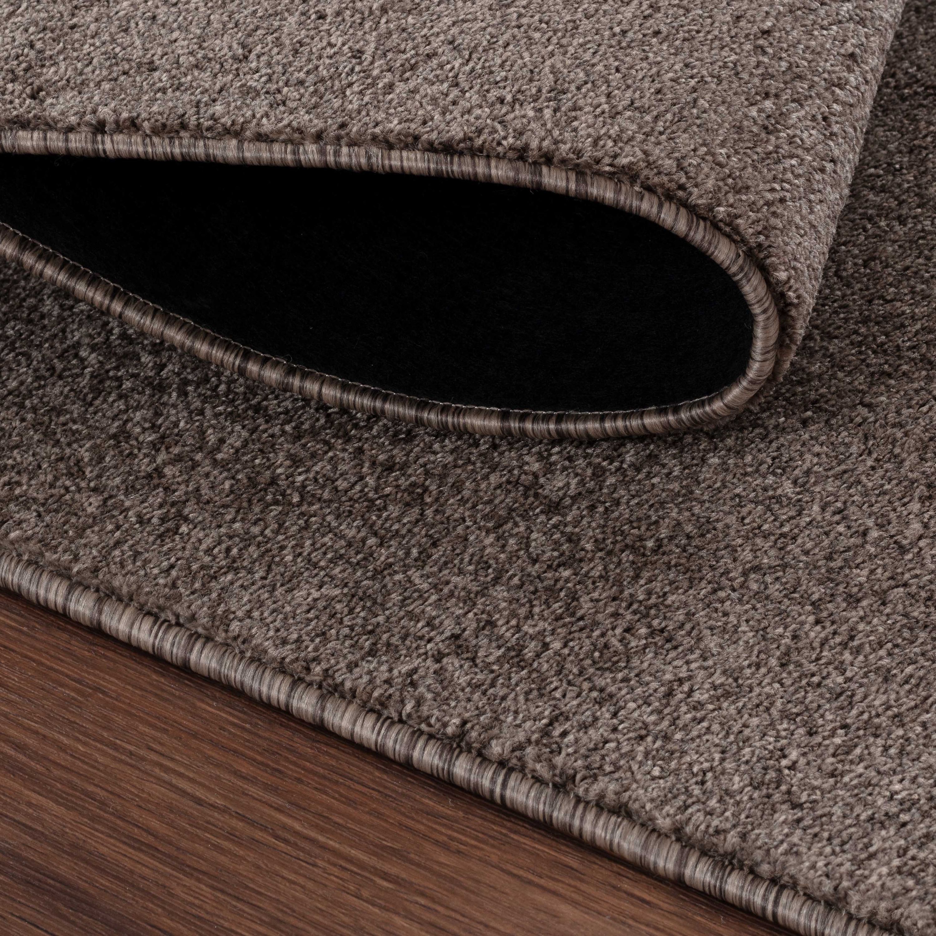Solid color rug for living room, bedroom, kitchen, short pile, soft, mocha