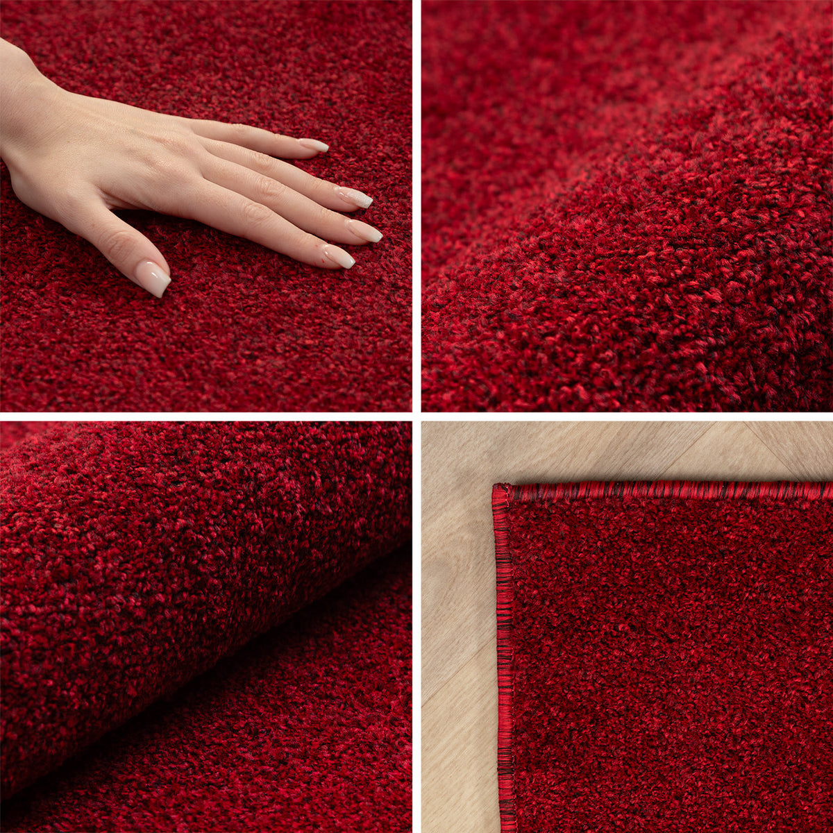 Carpettex Kurzflor Teppich Einfarbig Modern Pflegeleicht
