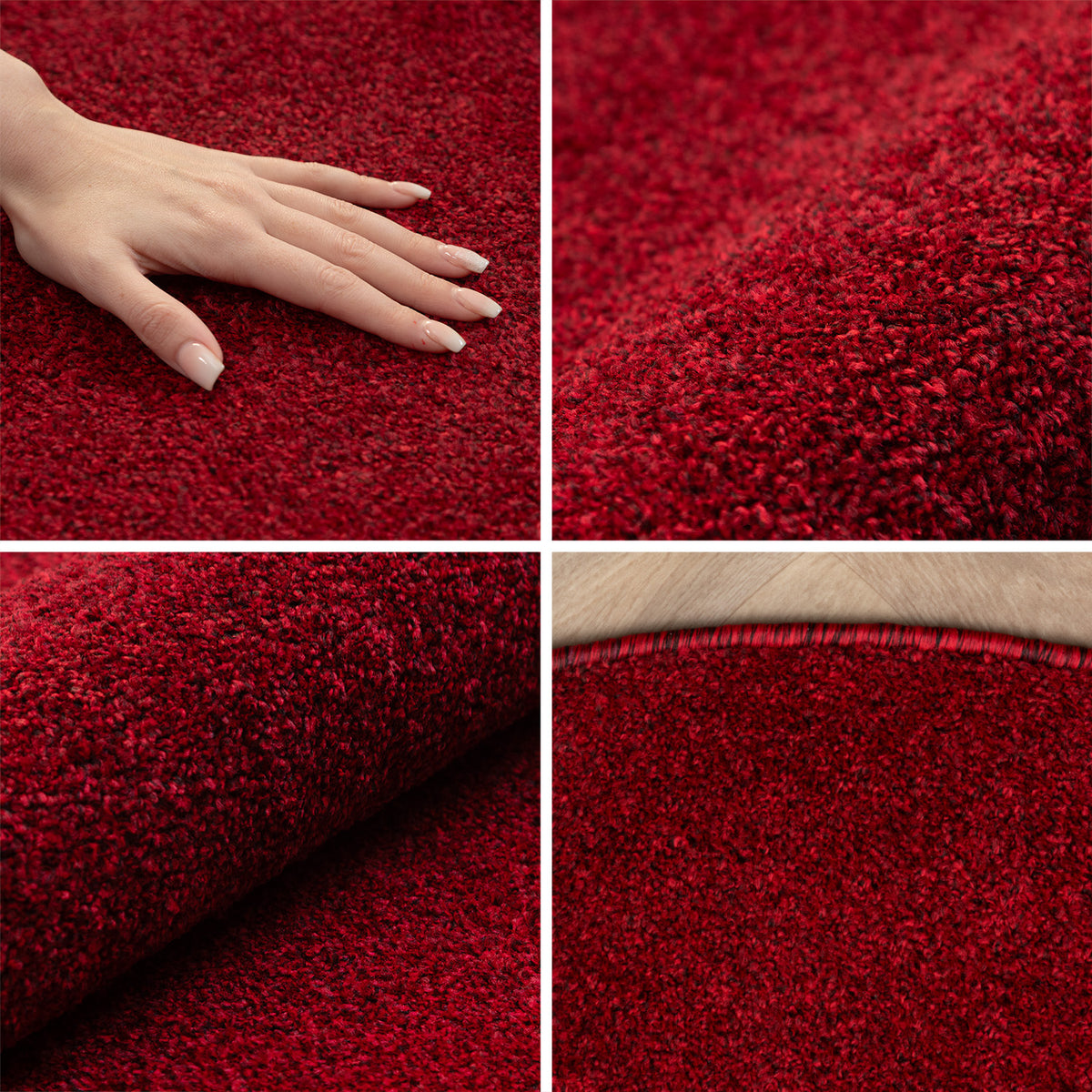 Carpettex Kurzflor Teppich Einfarbig Modern Pflegeleicht