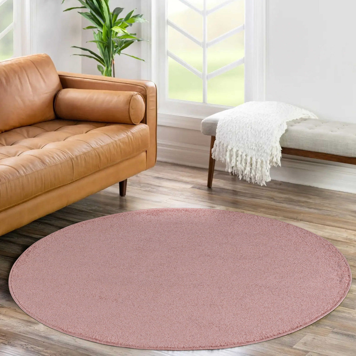 Carpettex Kurzflor Teppich Einfarbig Modern Pflegeleicht