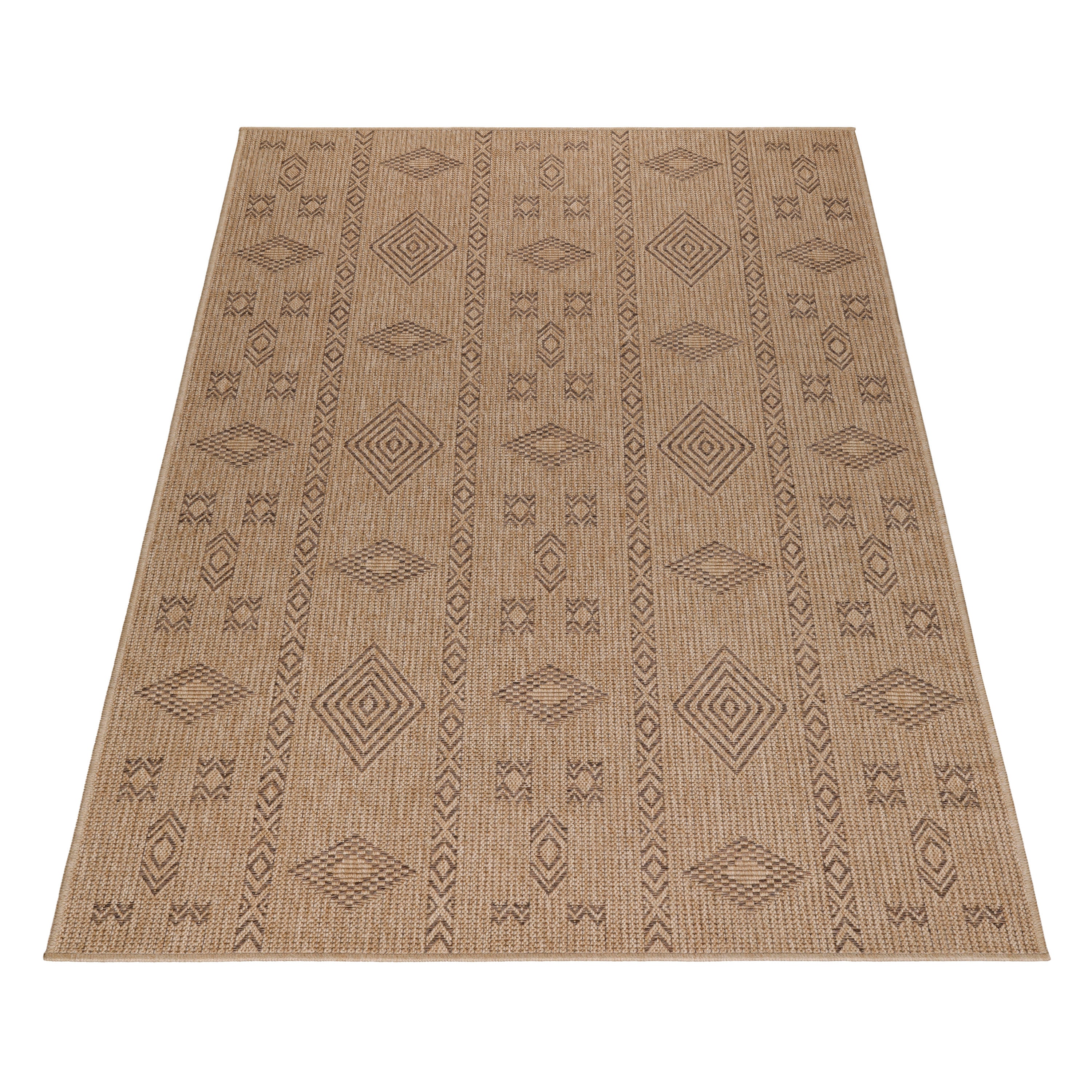 Indoor &amp; Outdoor Rug Weatherproof Vintage Design Natural Look Kitchen Balcony Patio
