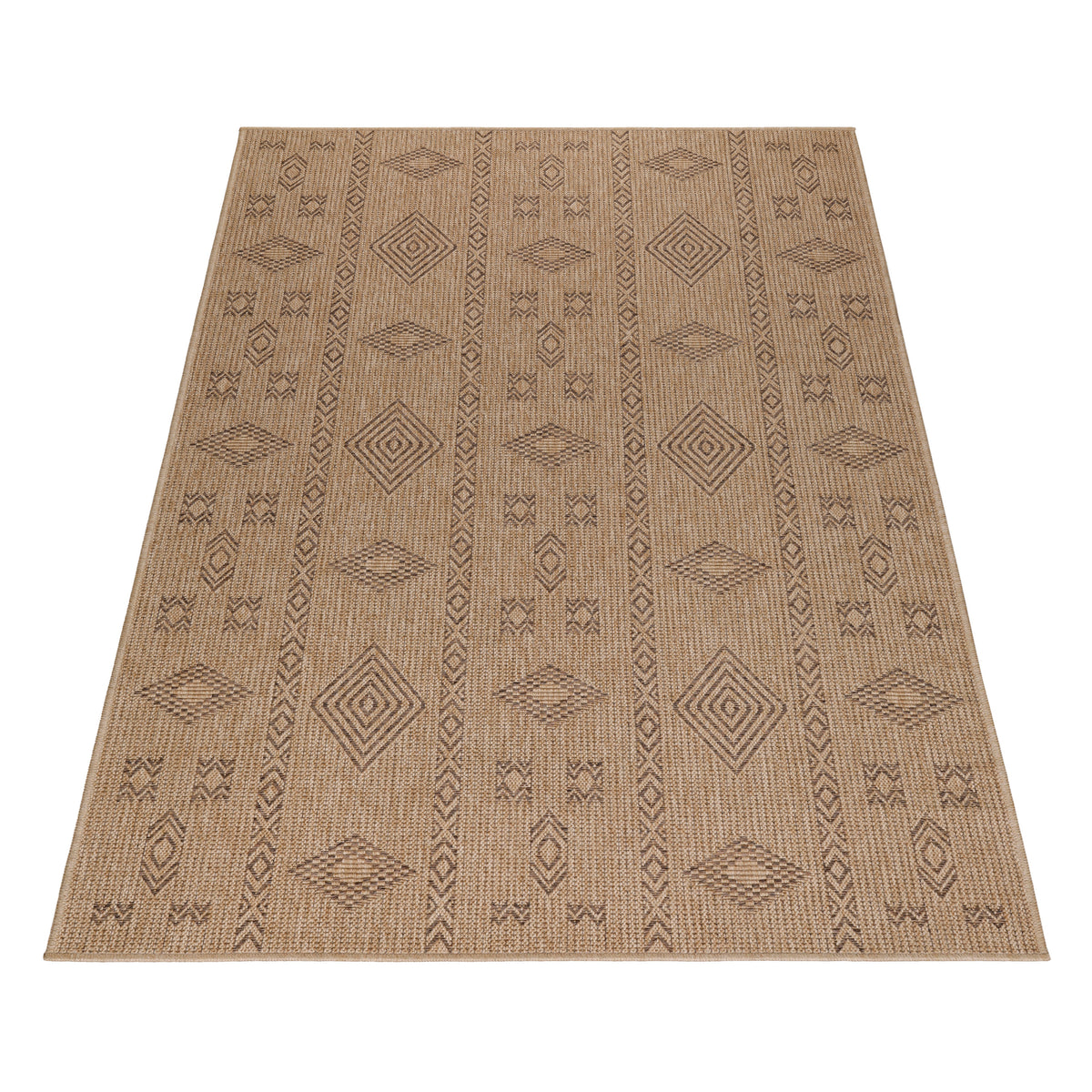 Indoor &amp; Outdoor Rug Weatherproof Vintage Design Natural Look Kitchen Balcony Patio