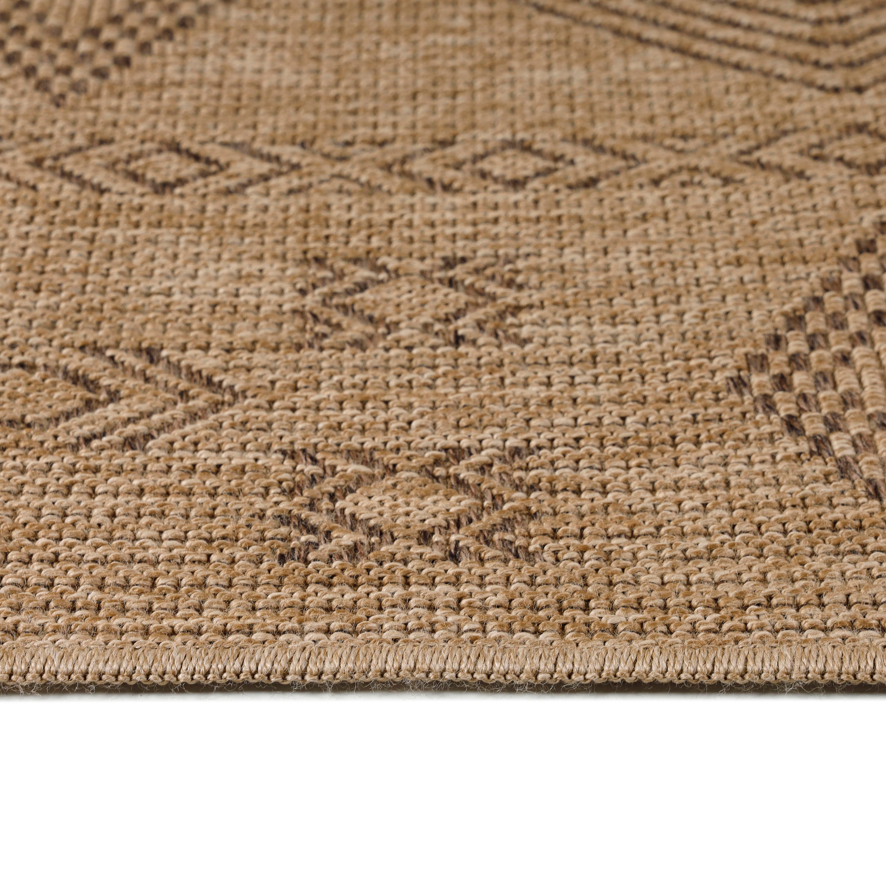 In-& Outdoor Teppich Wetterfest Vintage Design Natur Optik Küche Balkon Terrasse