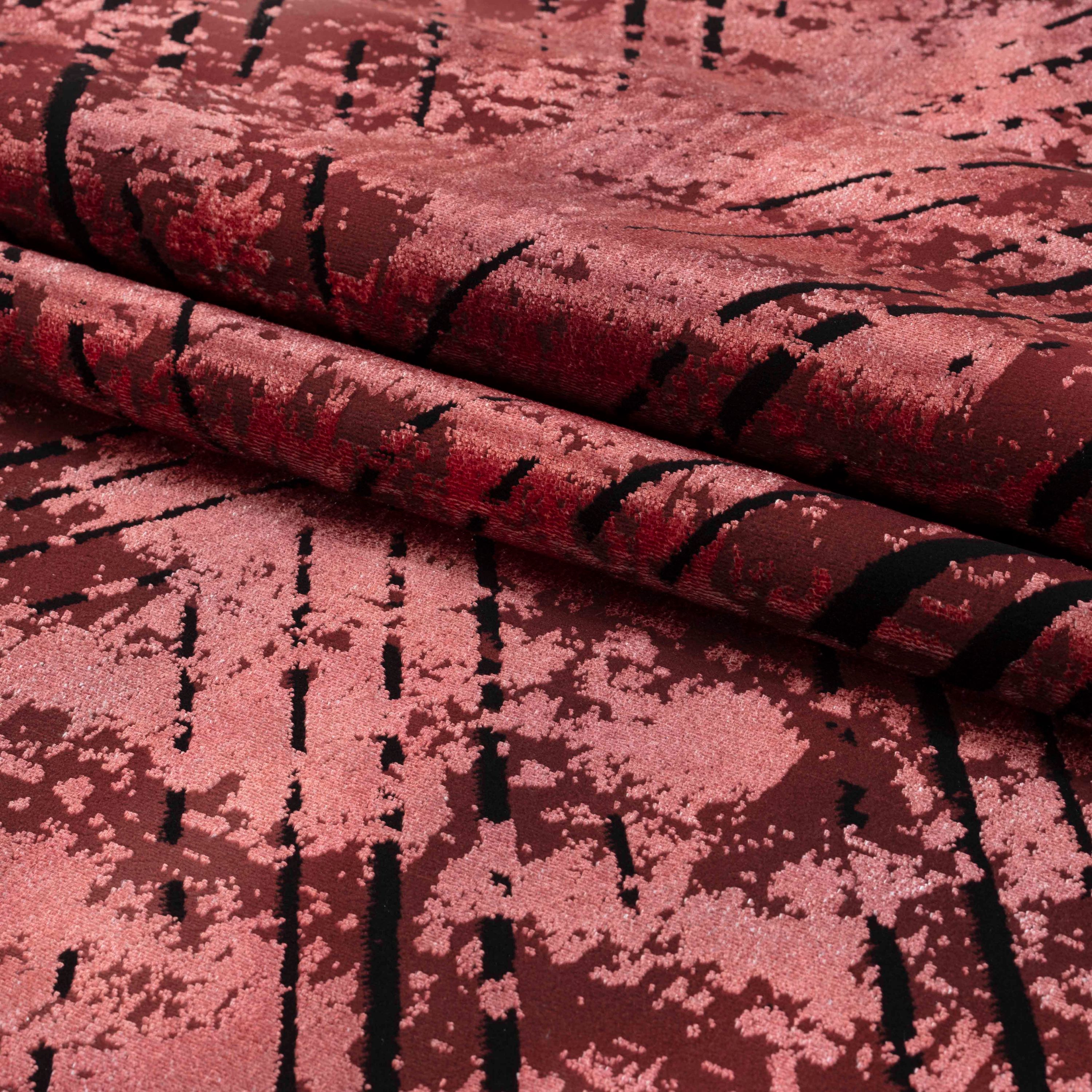 Modern short pile thin carpet vintage design viscose look carpet living room