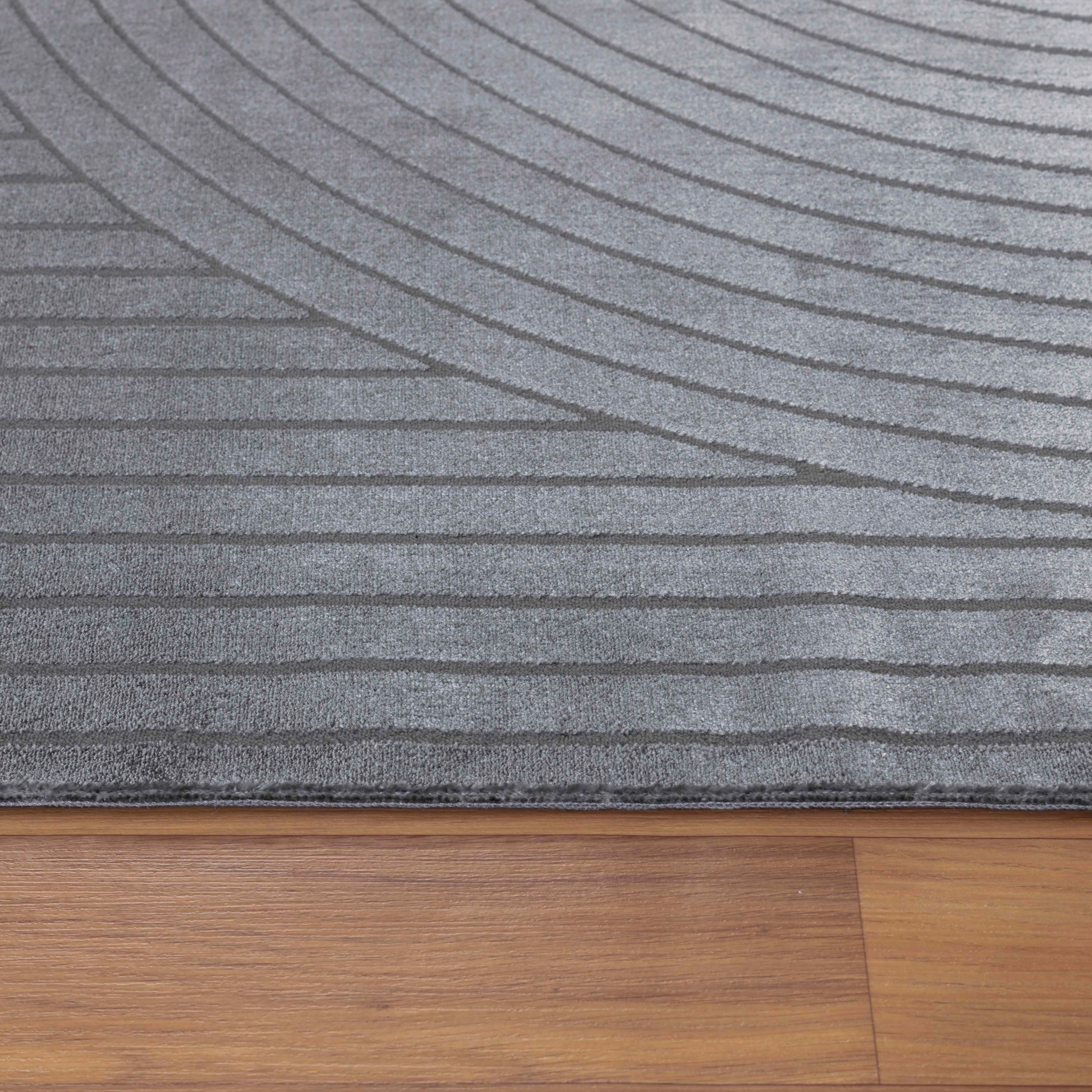 Modern Designer Living Room Rug Thin Plain Boho Style Washable