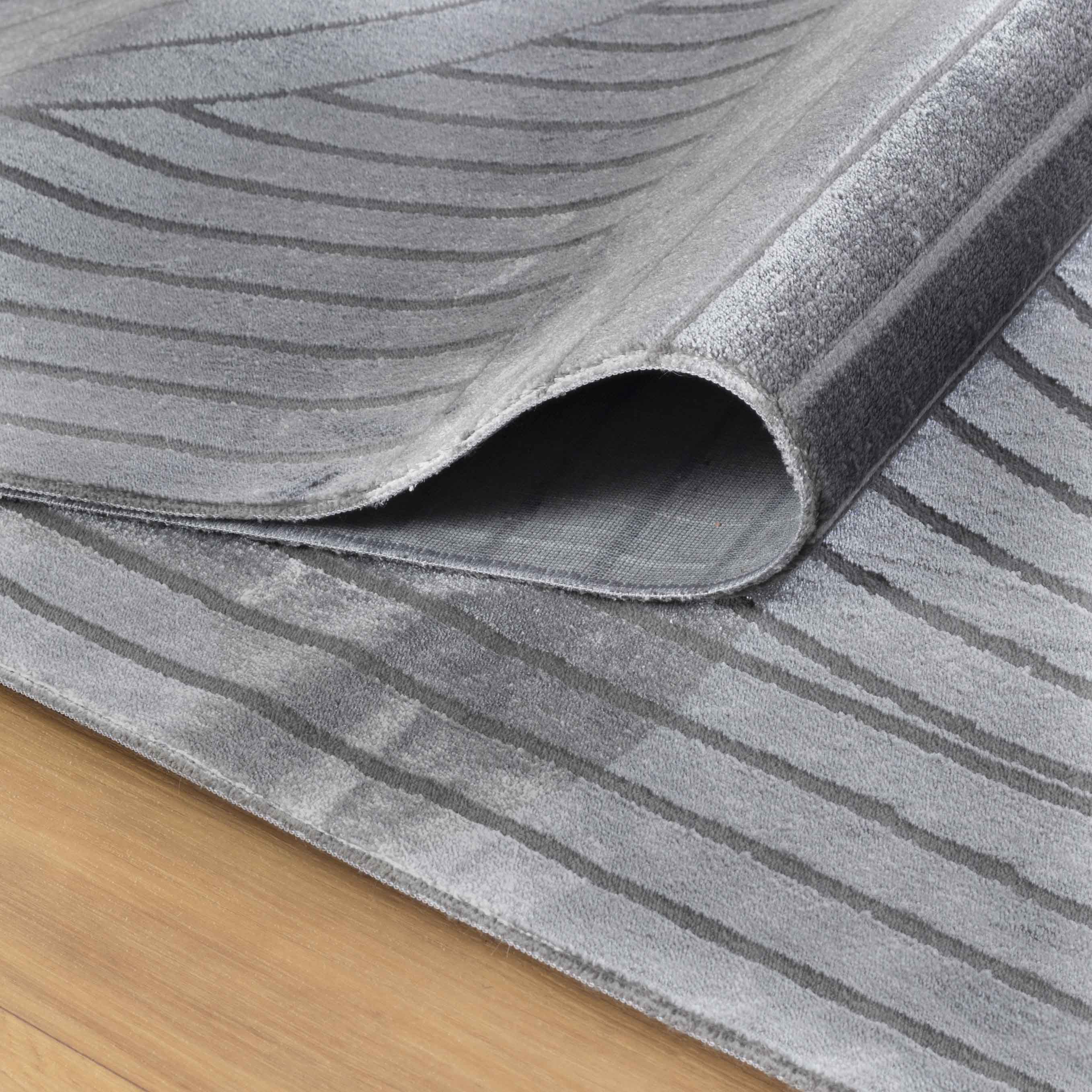 Modern Designer Living Room Rug Thin Plain Boho Style Washable