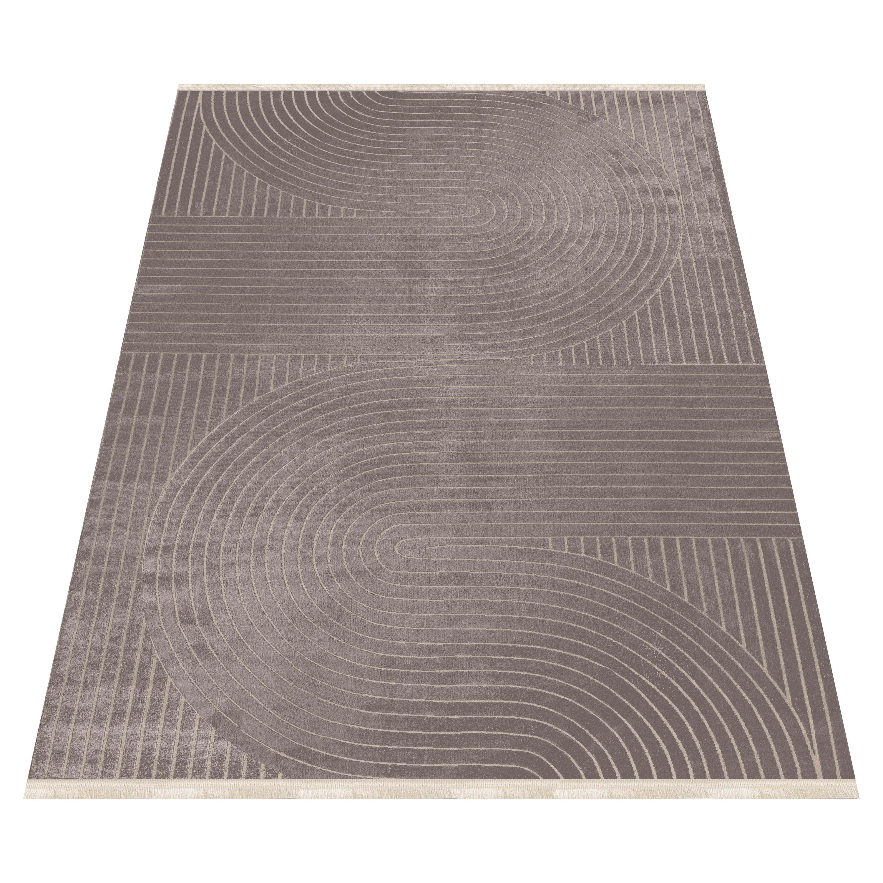 Modern Designer Living Room Rug Thin Plain Boho Style Washable