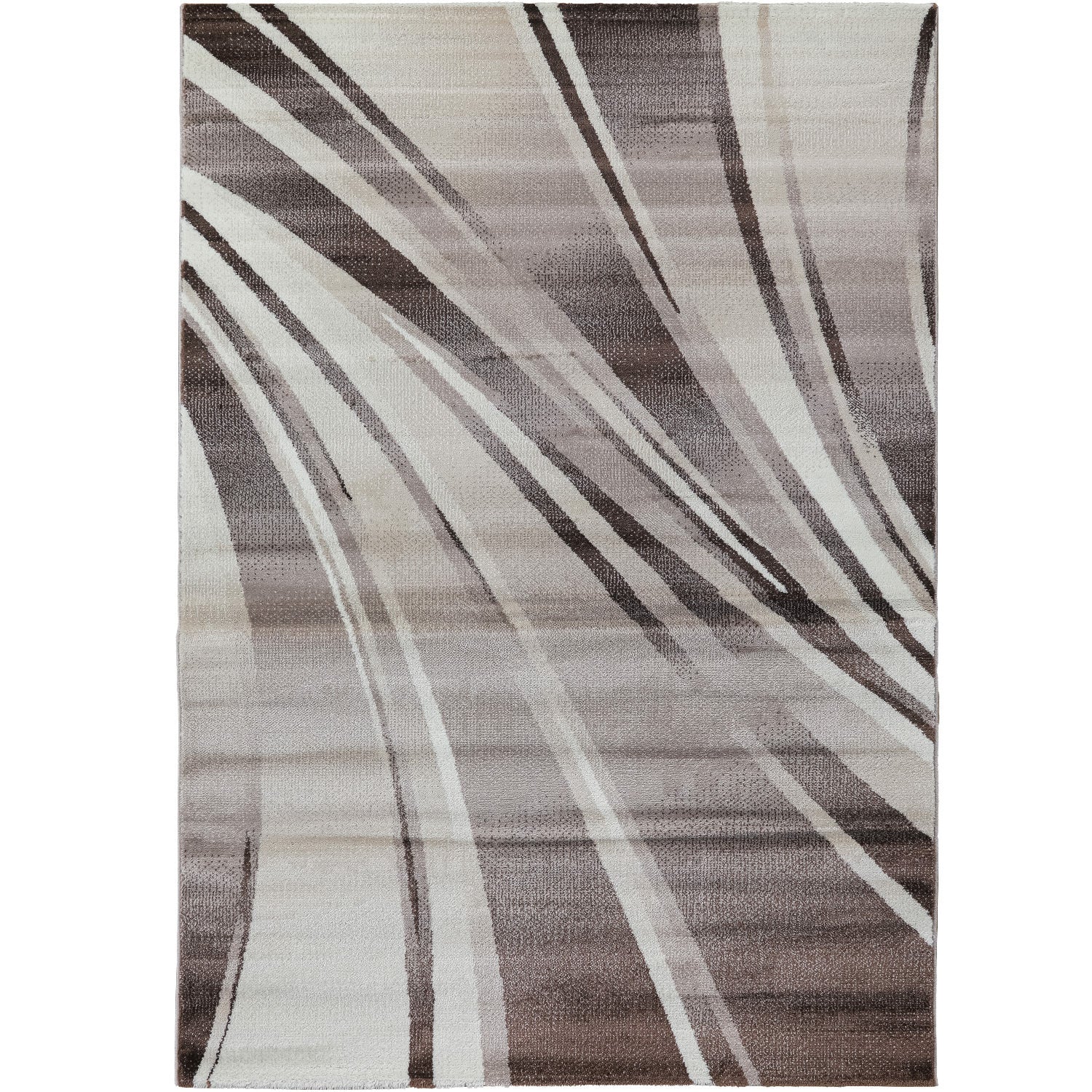 Tapis Salon Chambre Moderne À Poils Courts Conception De Vague Abstraite Robuste