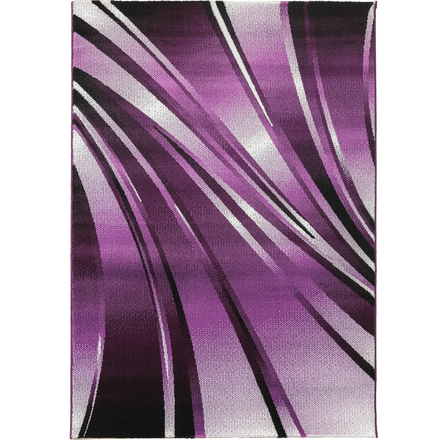 Tapis Salon Chambre Moderne À Poils Courts Conception De Vague Abstraite Robuste