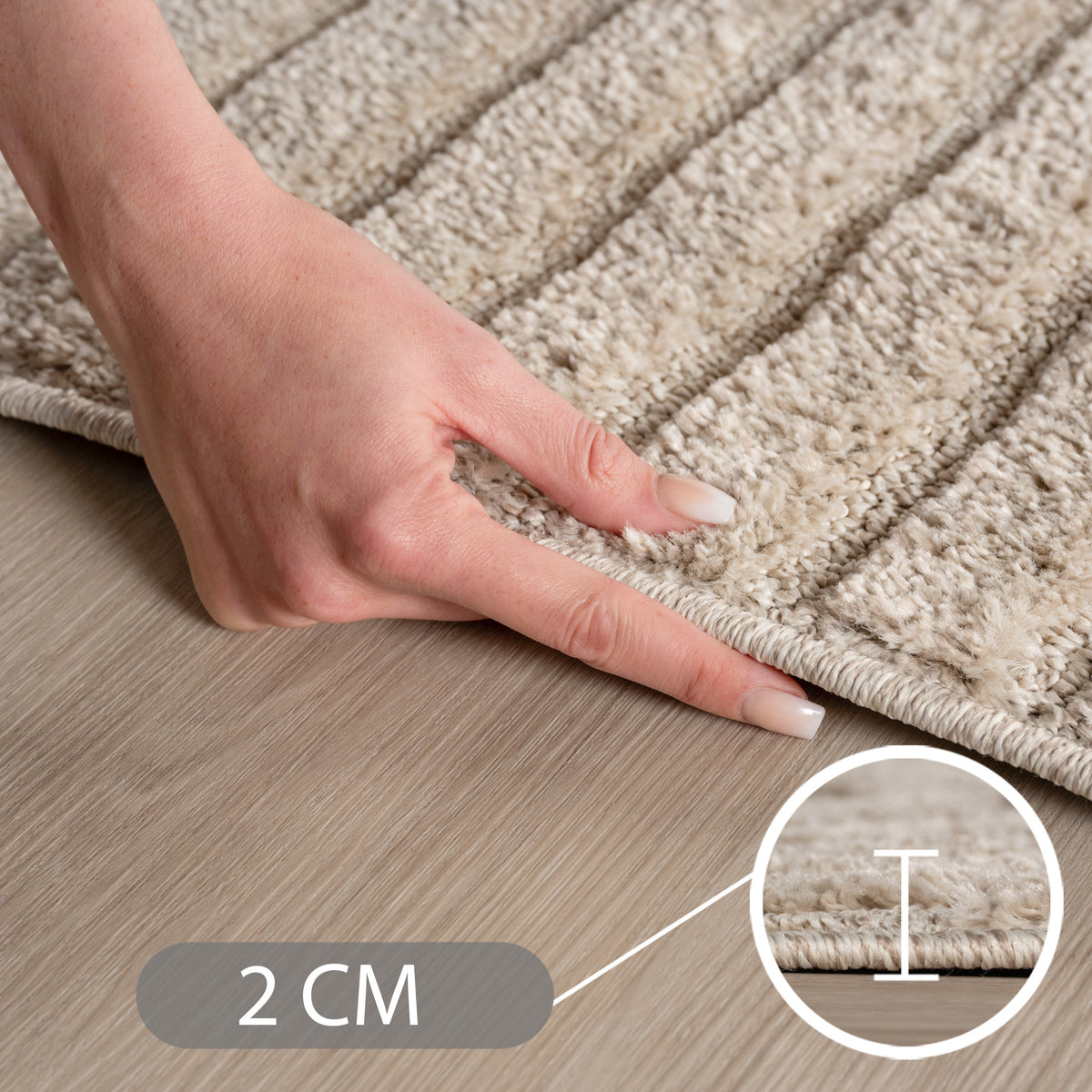 Carpettex Hochflor Teppich Shaggy Weich Skandi Boho