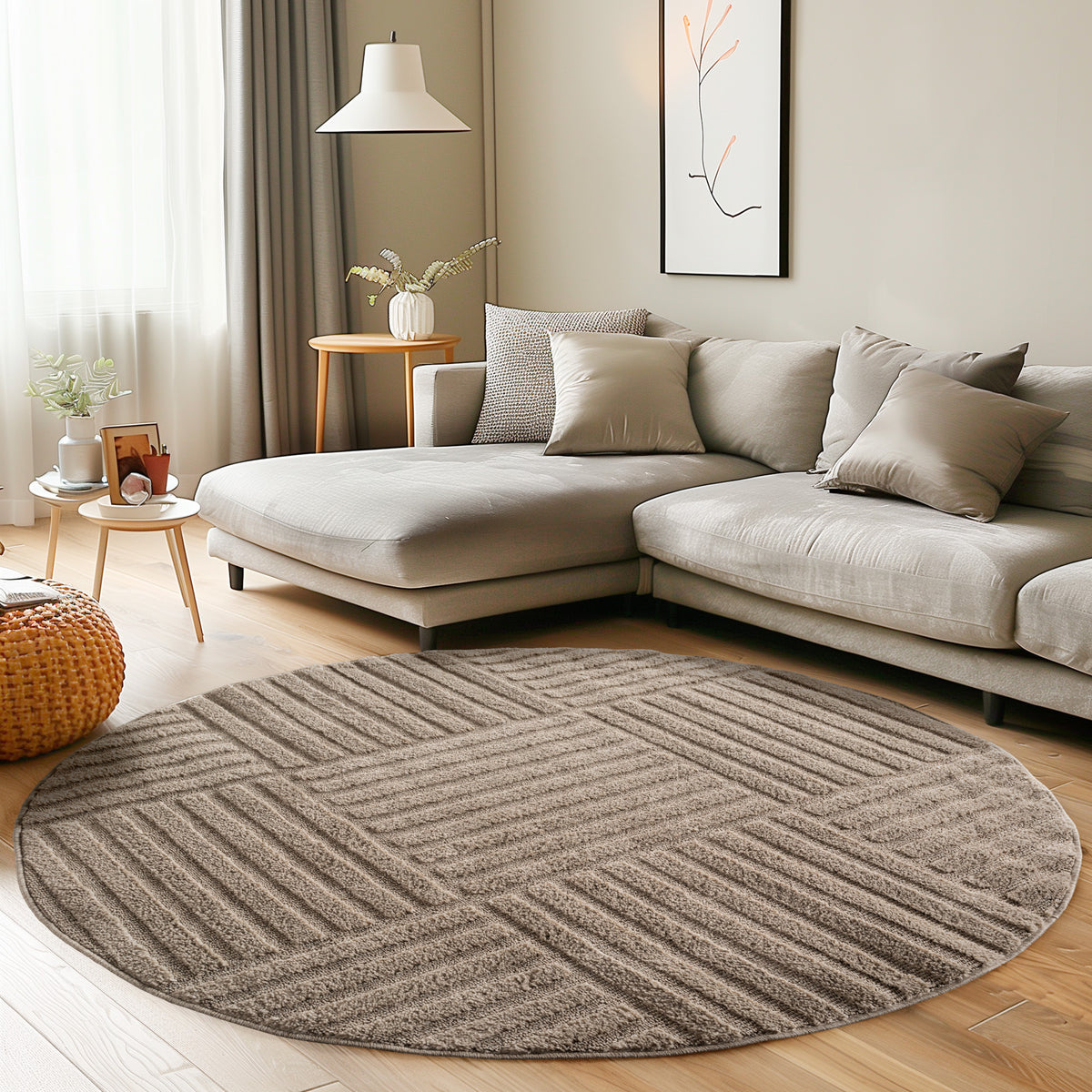 Carpettex Hochflor Teppich Skandi Boho Hoch-Tief Shaggy