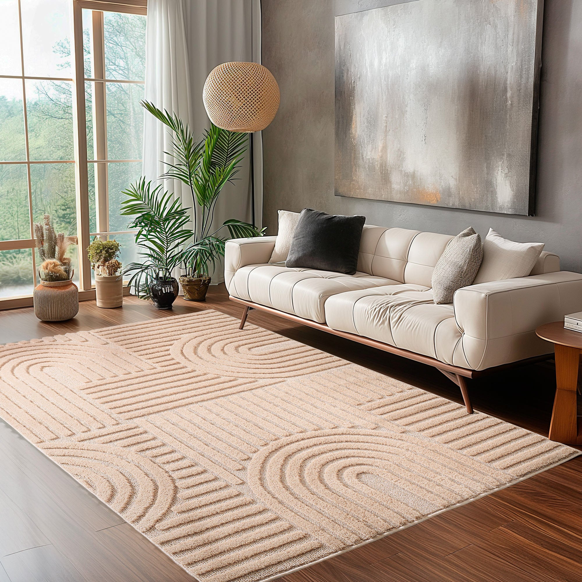 Tapis de salon, tapis de chambre, tapis de cuisine, tapis bohème, motif 3D