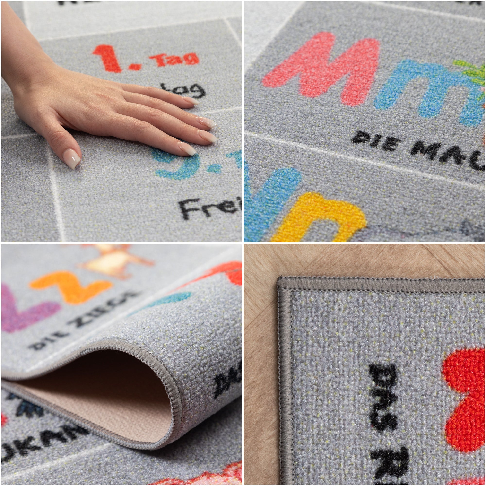 Children's carpet boys or girls alphabet letters play mat non-slip