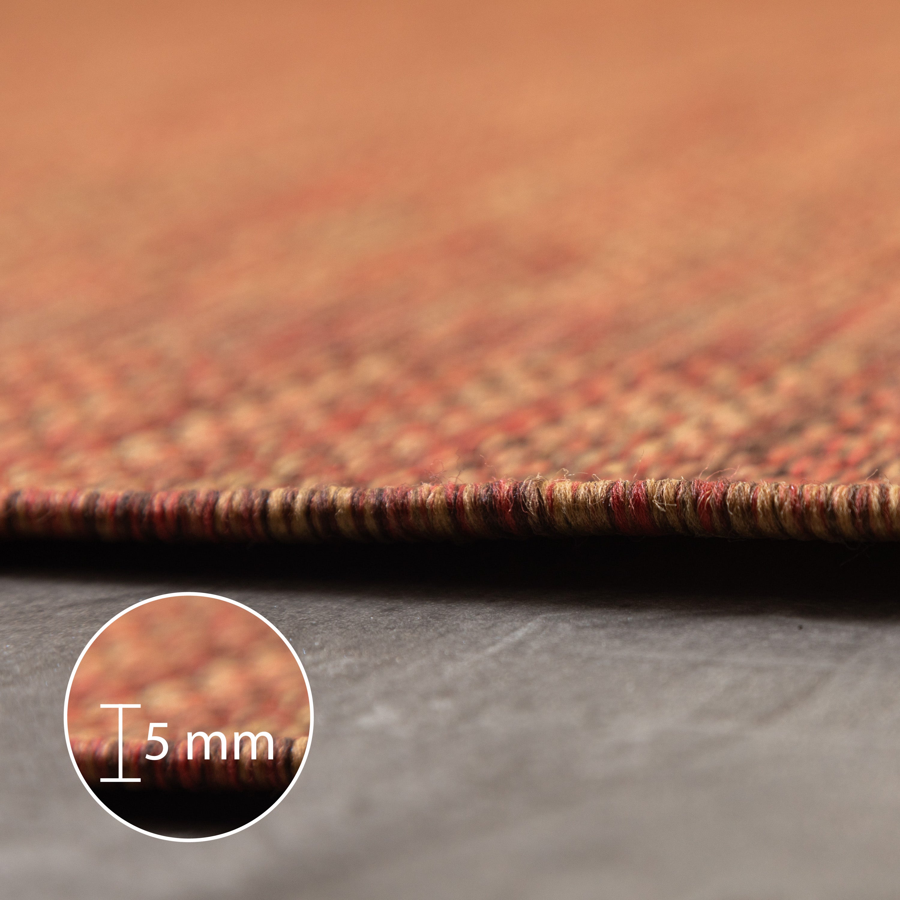 Round Outdoor Rug Plain Weatherproof Patio Kitchen Rug Flat Weave